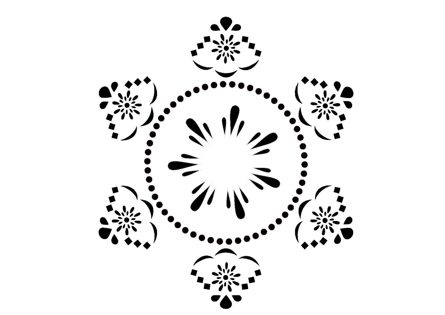 Beautiful decorative painted furniture stencils by Beautifully Boho from Emily Rose Vintage - Lace Doily