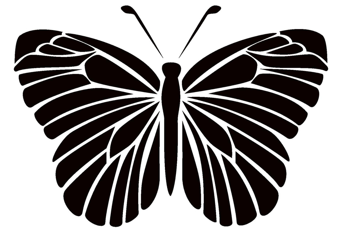 Beautiful decorative painted furniture stencils by Beautifully Boho - Butterfly Flutterby