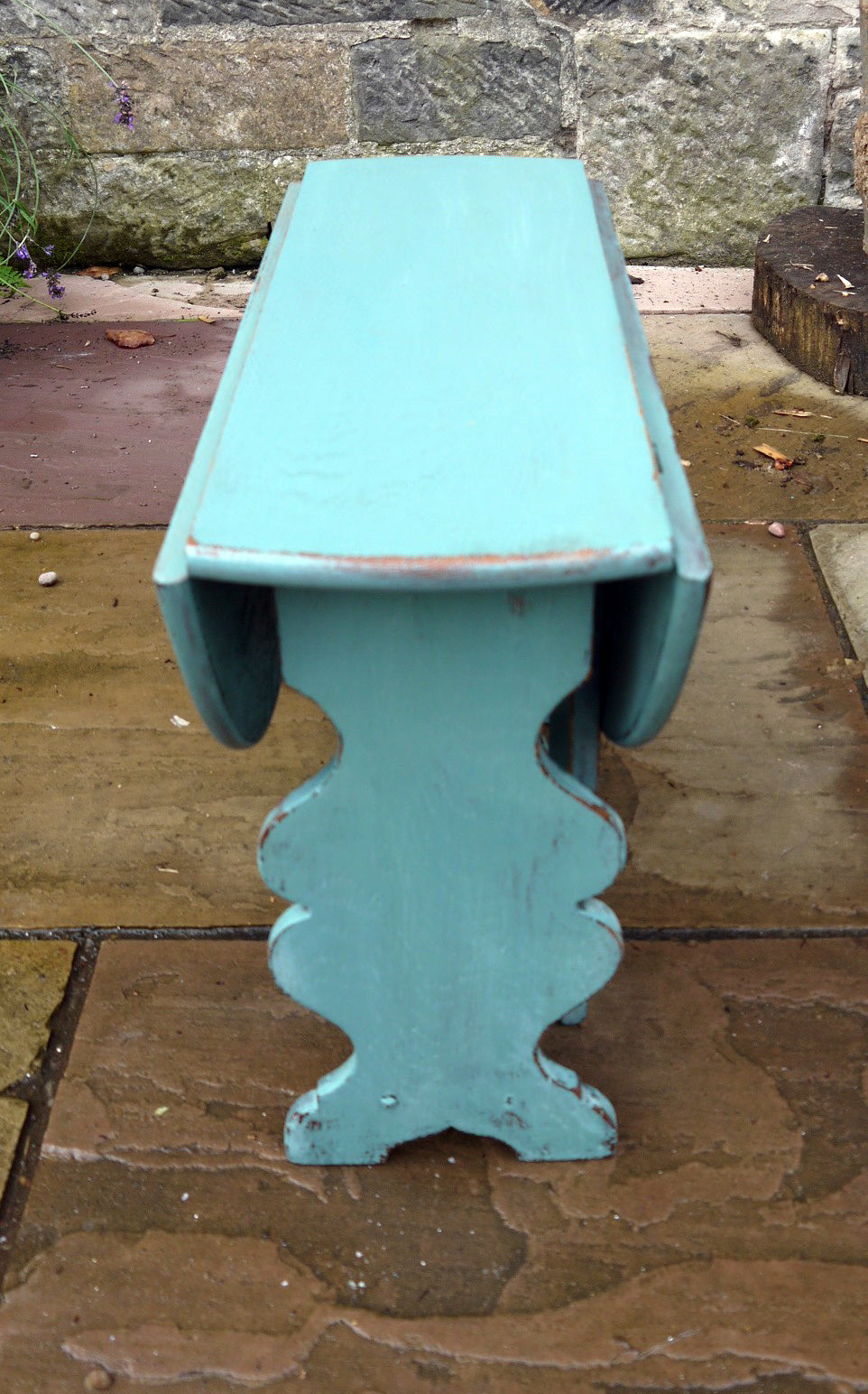 Cute little dropleaf coffee table painted in traditional milk paint Kitchen Scale