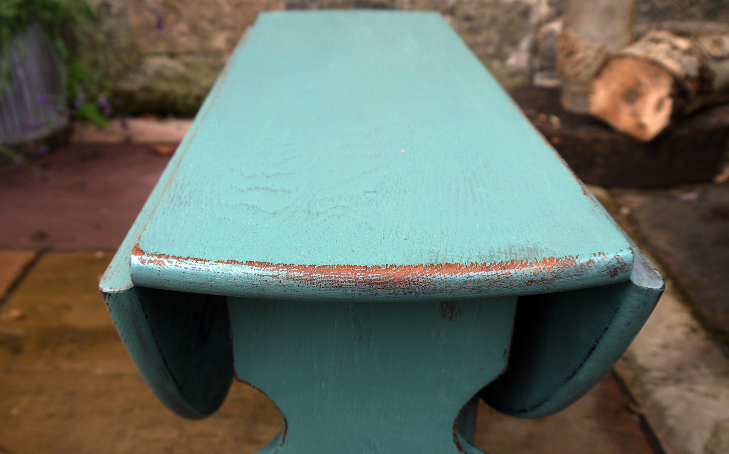 Cute little dropleaf coffee table painted in traditional milk paint Kitchen Scale