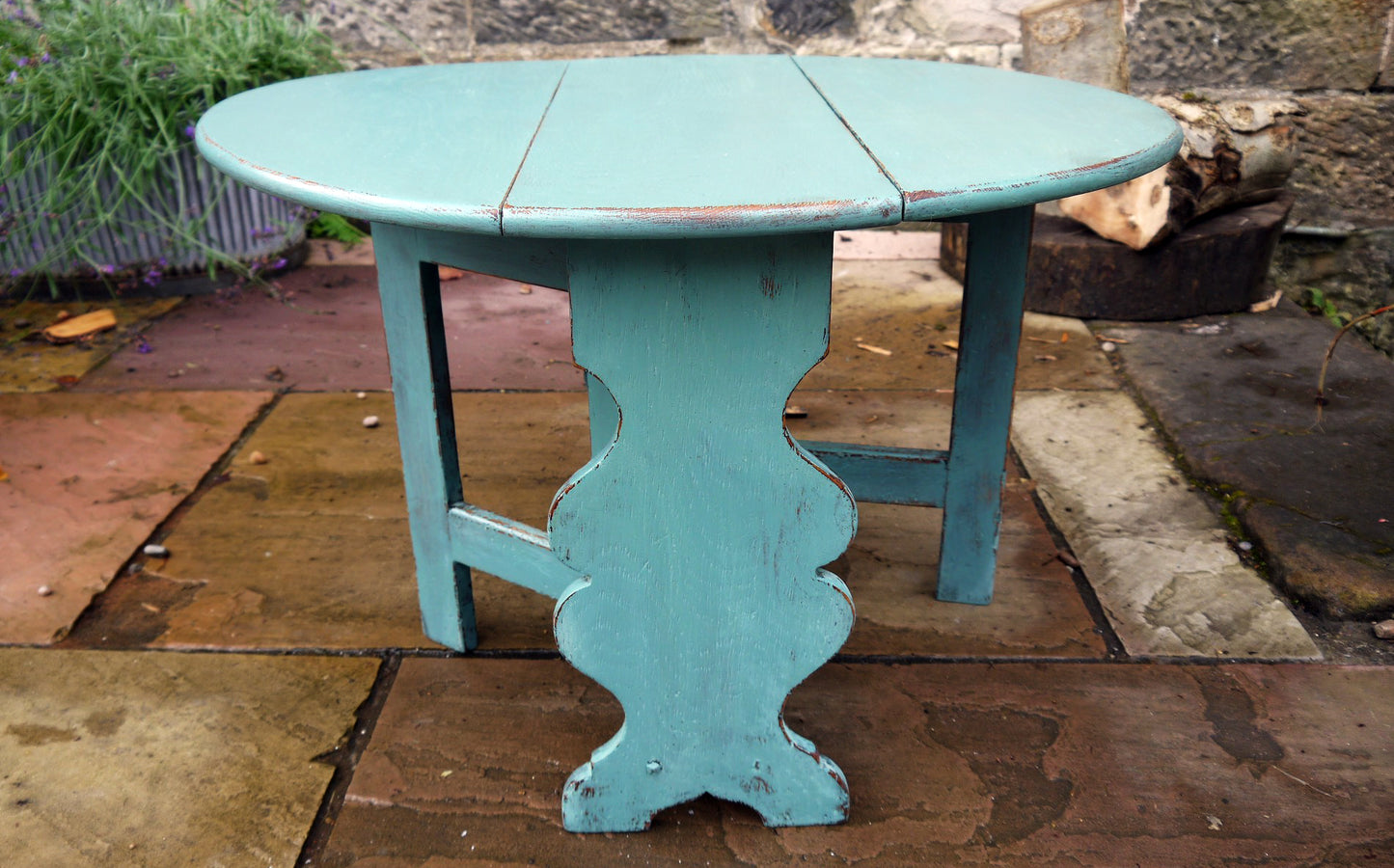 Cute little dropleaf coffee table painted in traditional milk paint Kitchen Scale