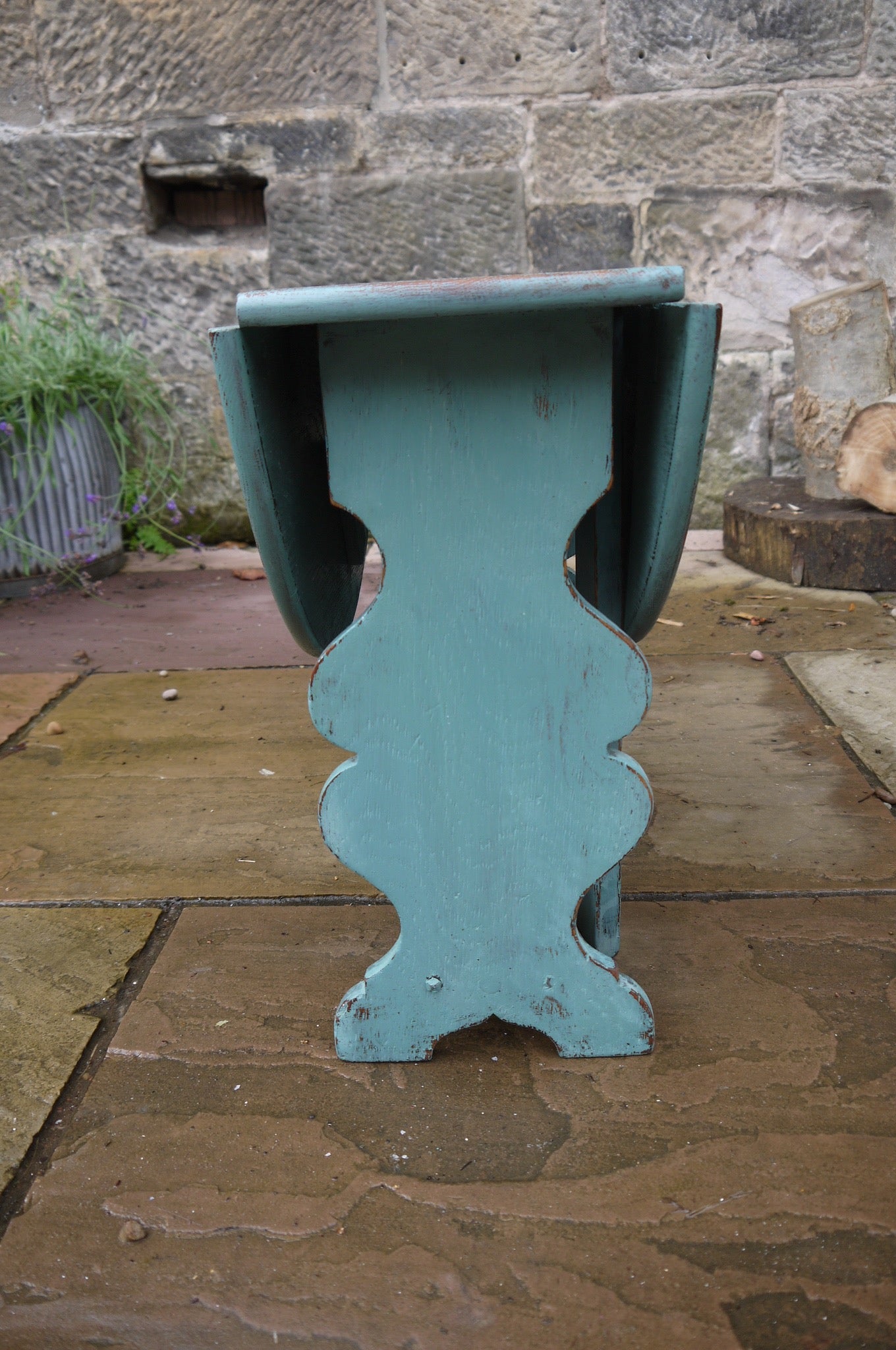 Cute little dropleaf coffee table painted in traditional milk paint Kitchen Scale