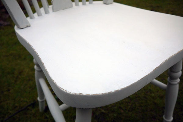 Custom Listing for Emily set of two mismatched dining chairs in Miss Mustard Seed Milk paint