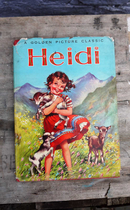 Gorgeous colourful 1956 copy of the children's classic Heidi.