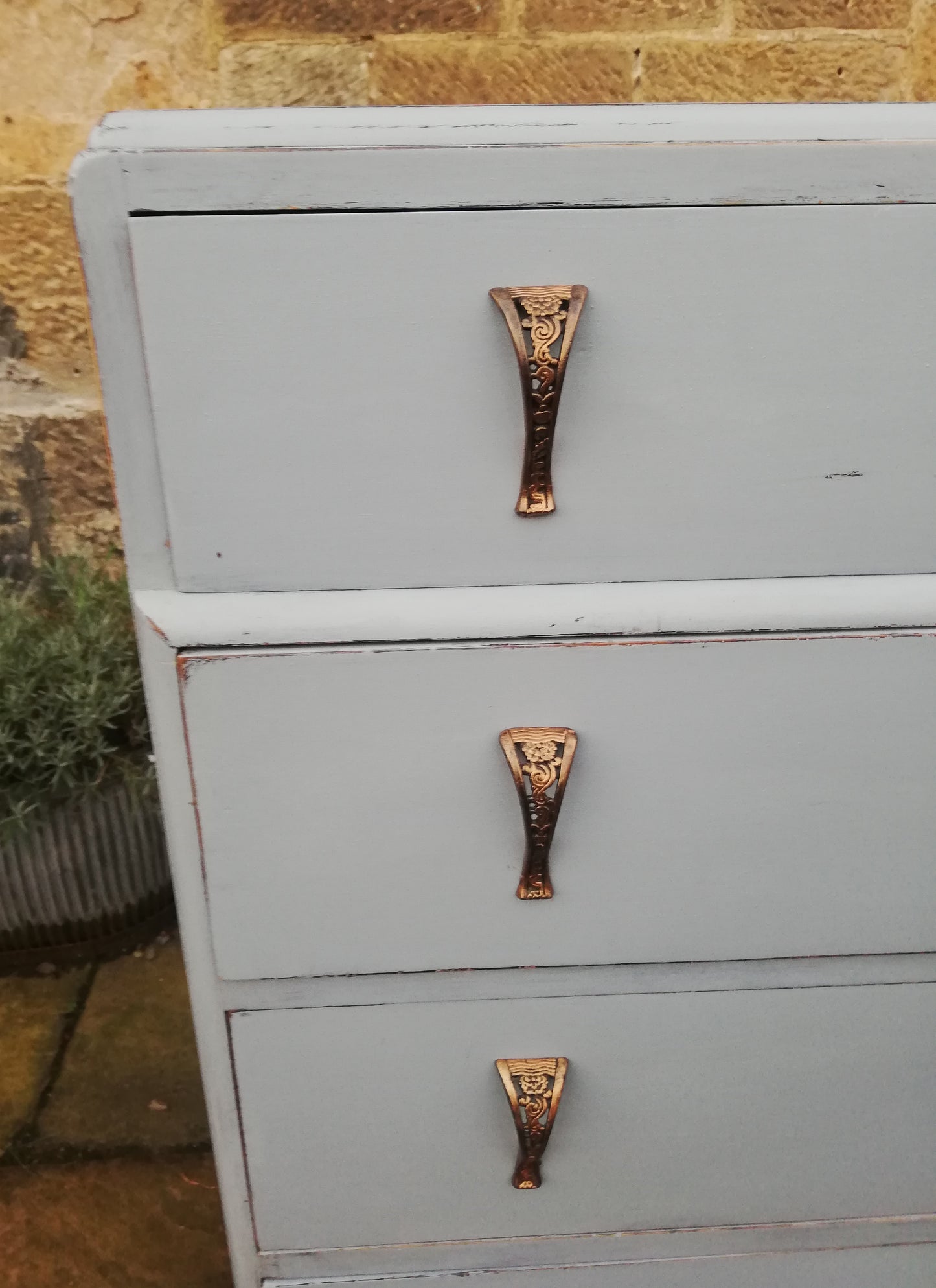 Custom listing for Caroline hand painted chest of drawers