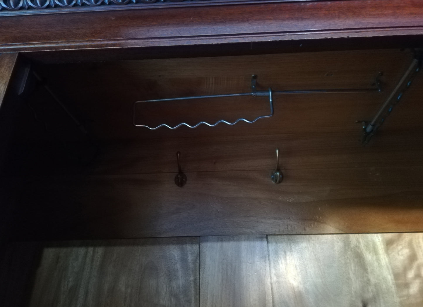 Large vintage wardrobe stripped finish for Nora