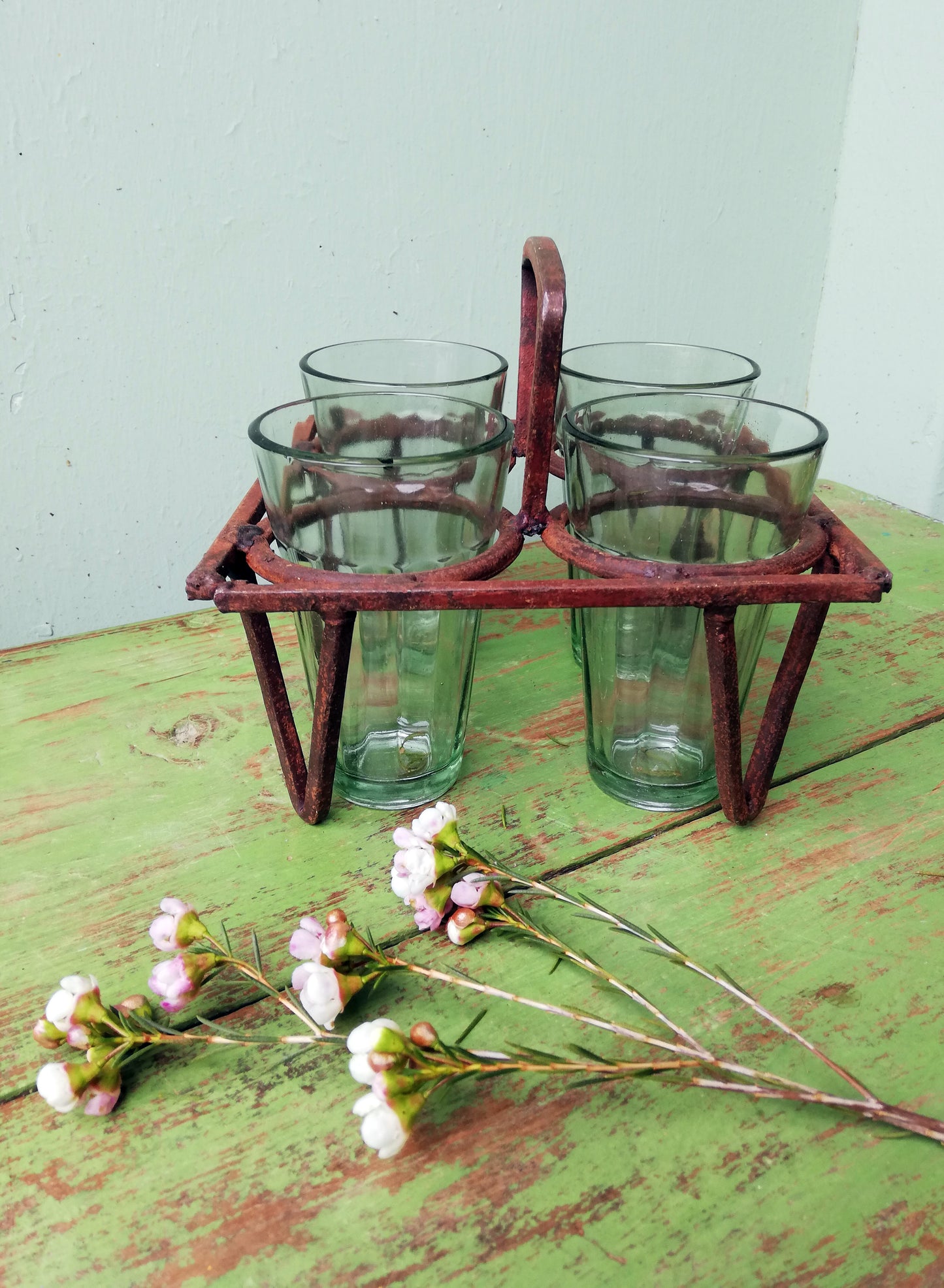 Antique glass carrier