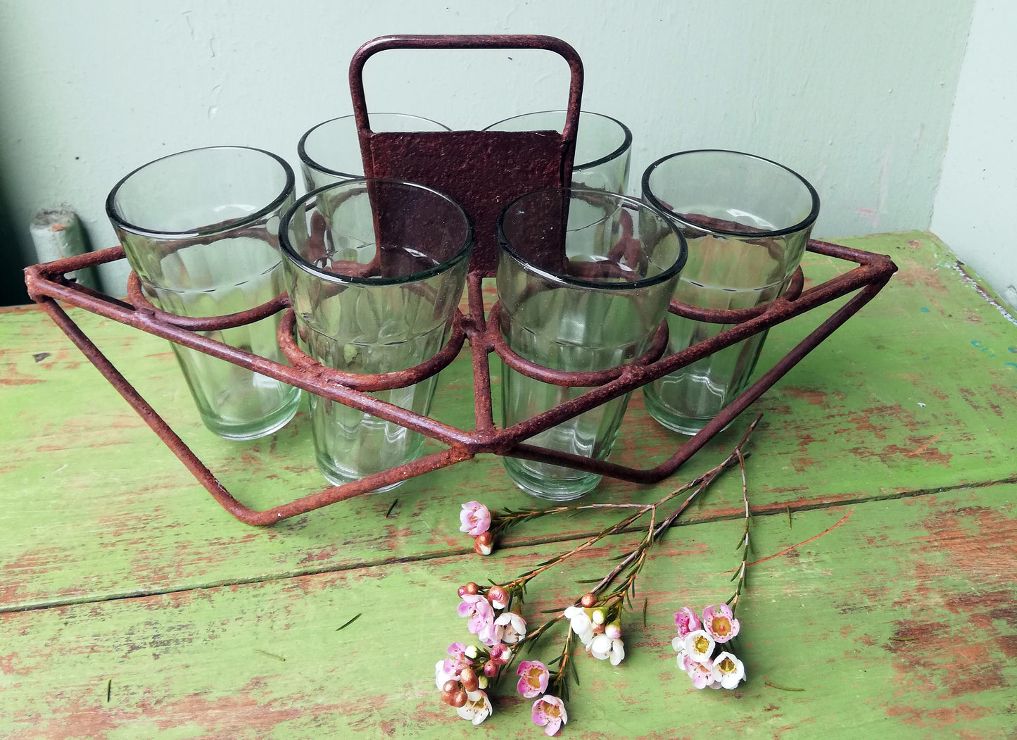 Antique glass carrier