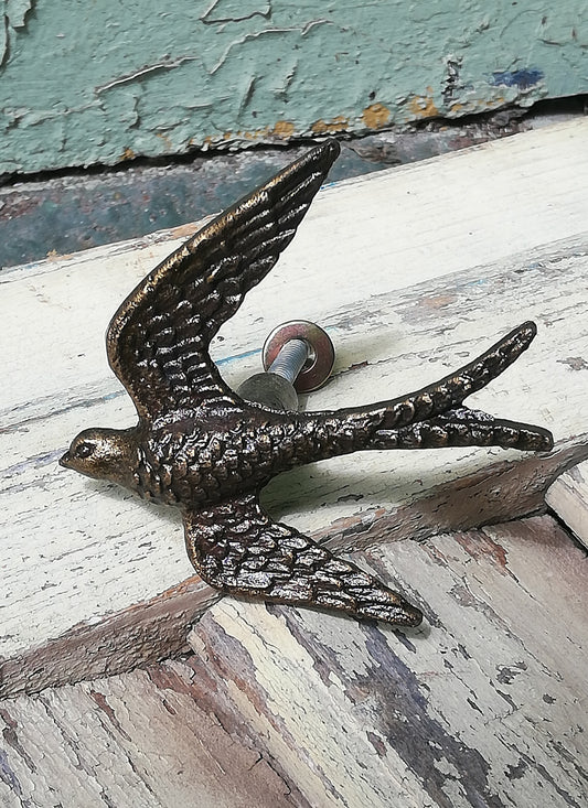 Swallow Drawer Knob in Bronze