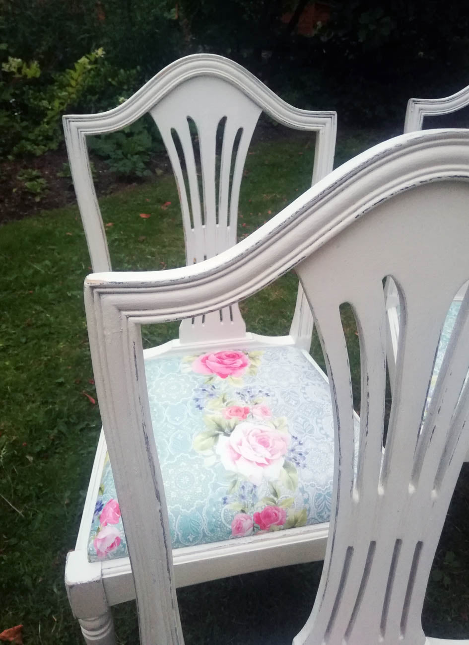 Re-upholstered matching or mismatched vintage dining chairs refinished to order