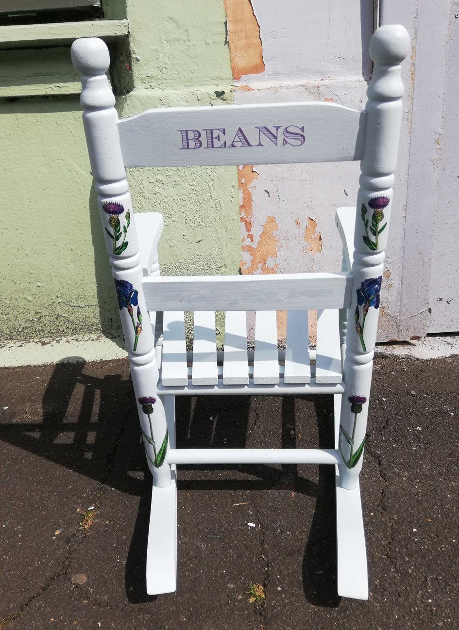 personalised children's rocking chair