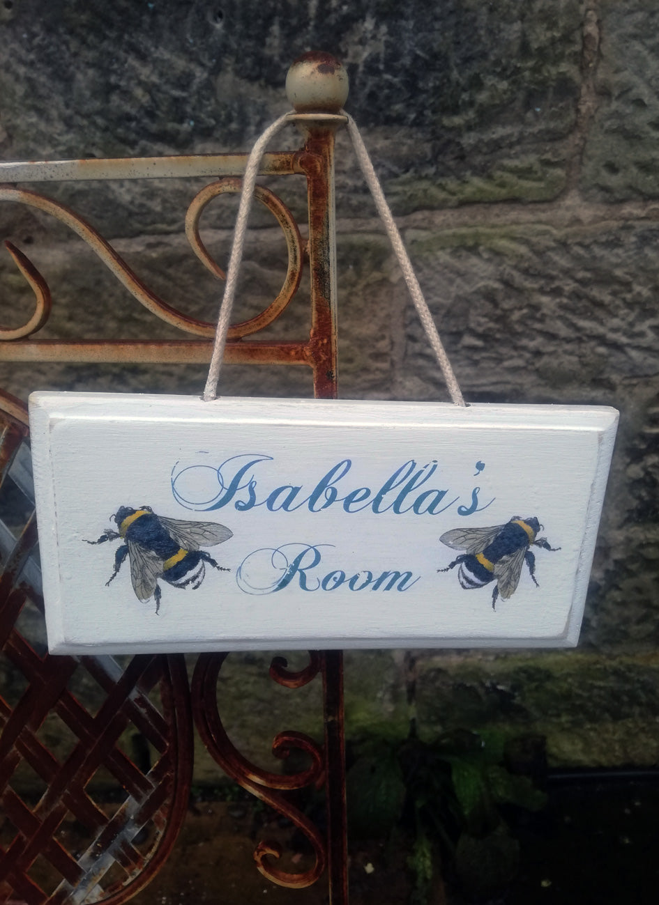 Personalised children's door room sign - made to order you choose the theme