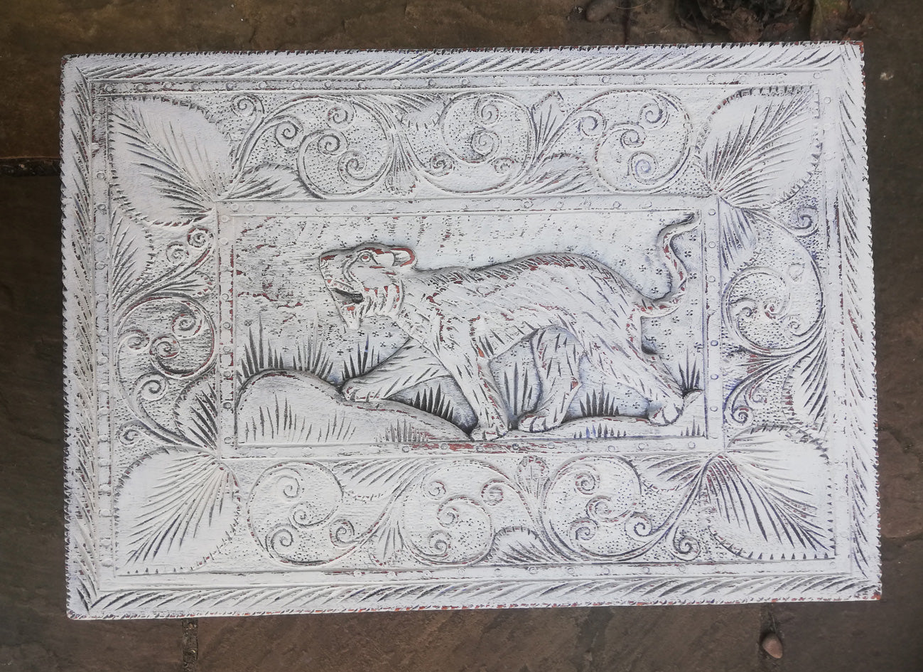 Little carved boho table