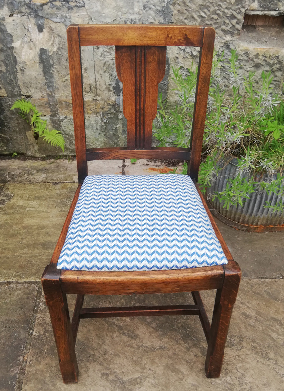 Custom order for Philly Greaves Vintage Mirror frameand 4 missmatched dining chairs