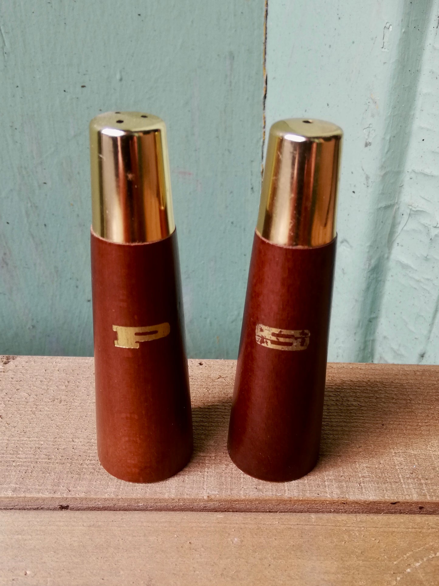 Vintage mid century salt and pepper pots