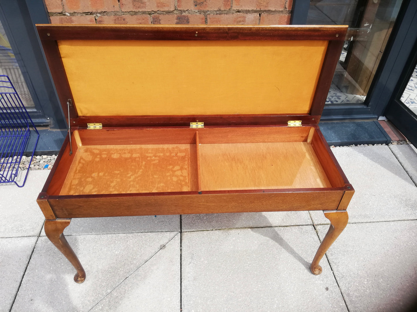 Double Piano stool available for painting and reupholstery