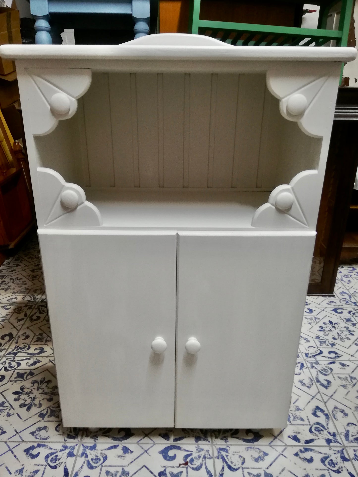 Commission for Rhona painted living room furniture