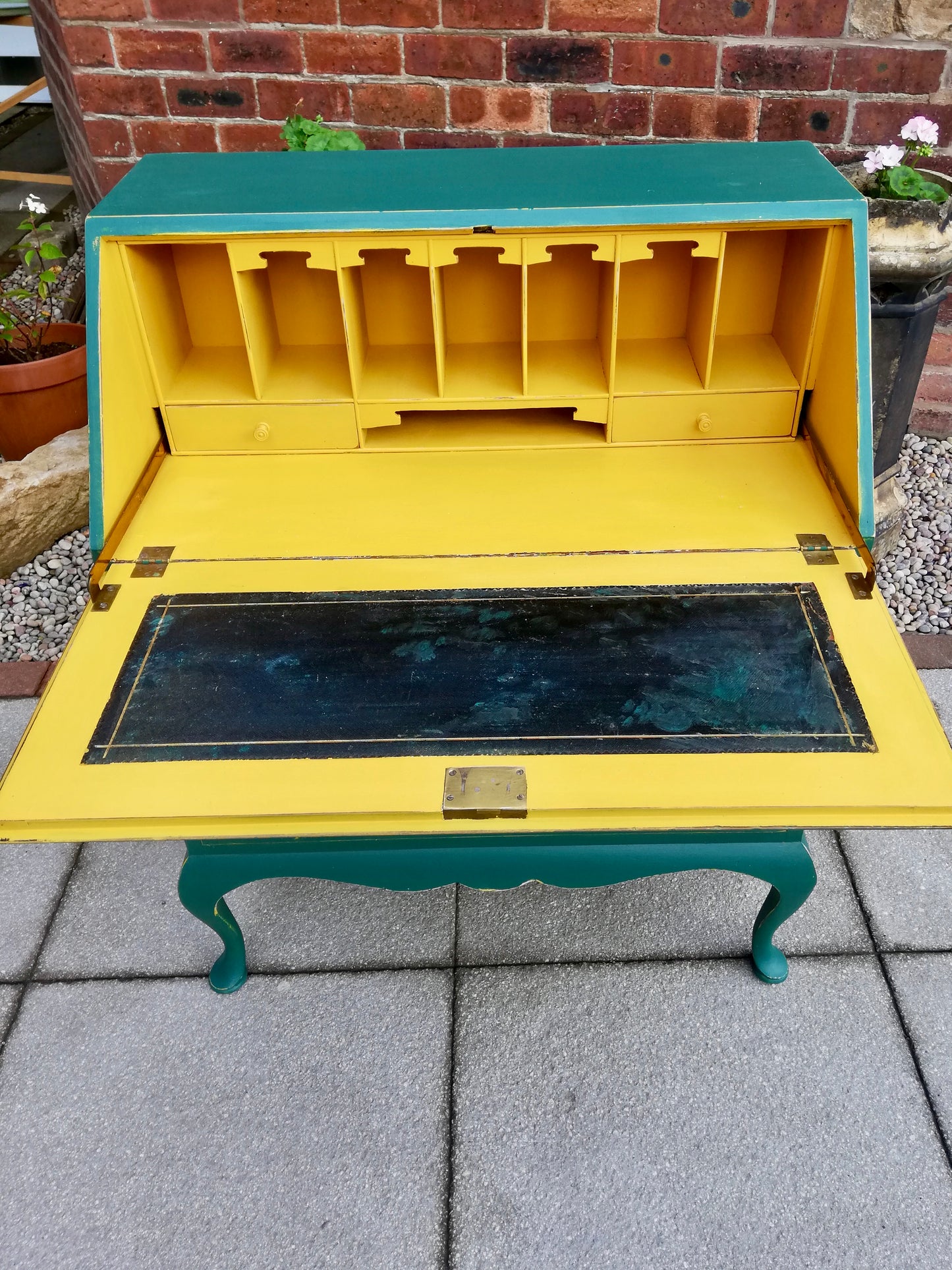 Vintage writing bureau available for painting your choice of colour