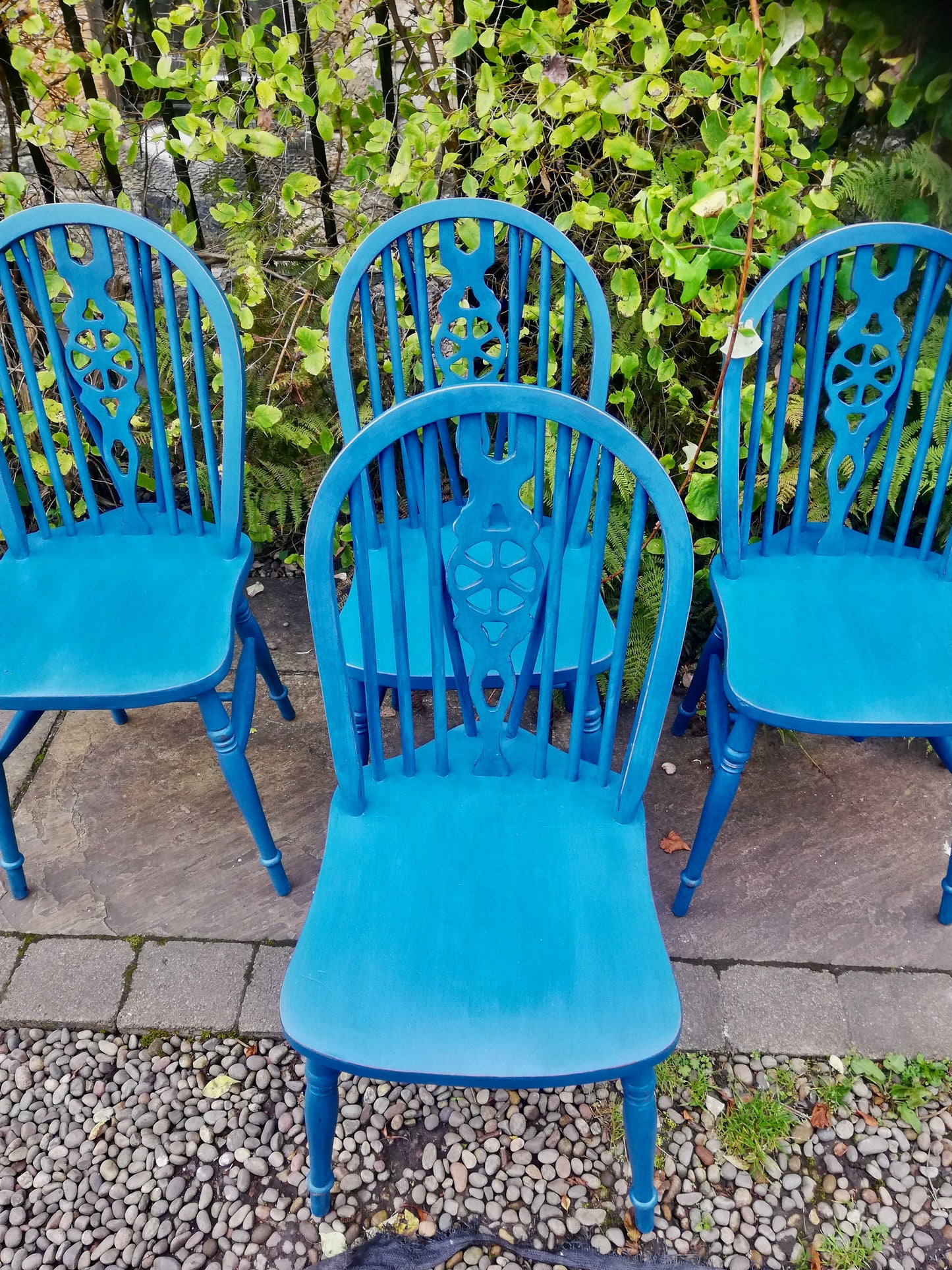 Vintage dining chairs painted to order in traditional Milk Paint finish