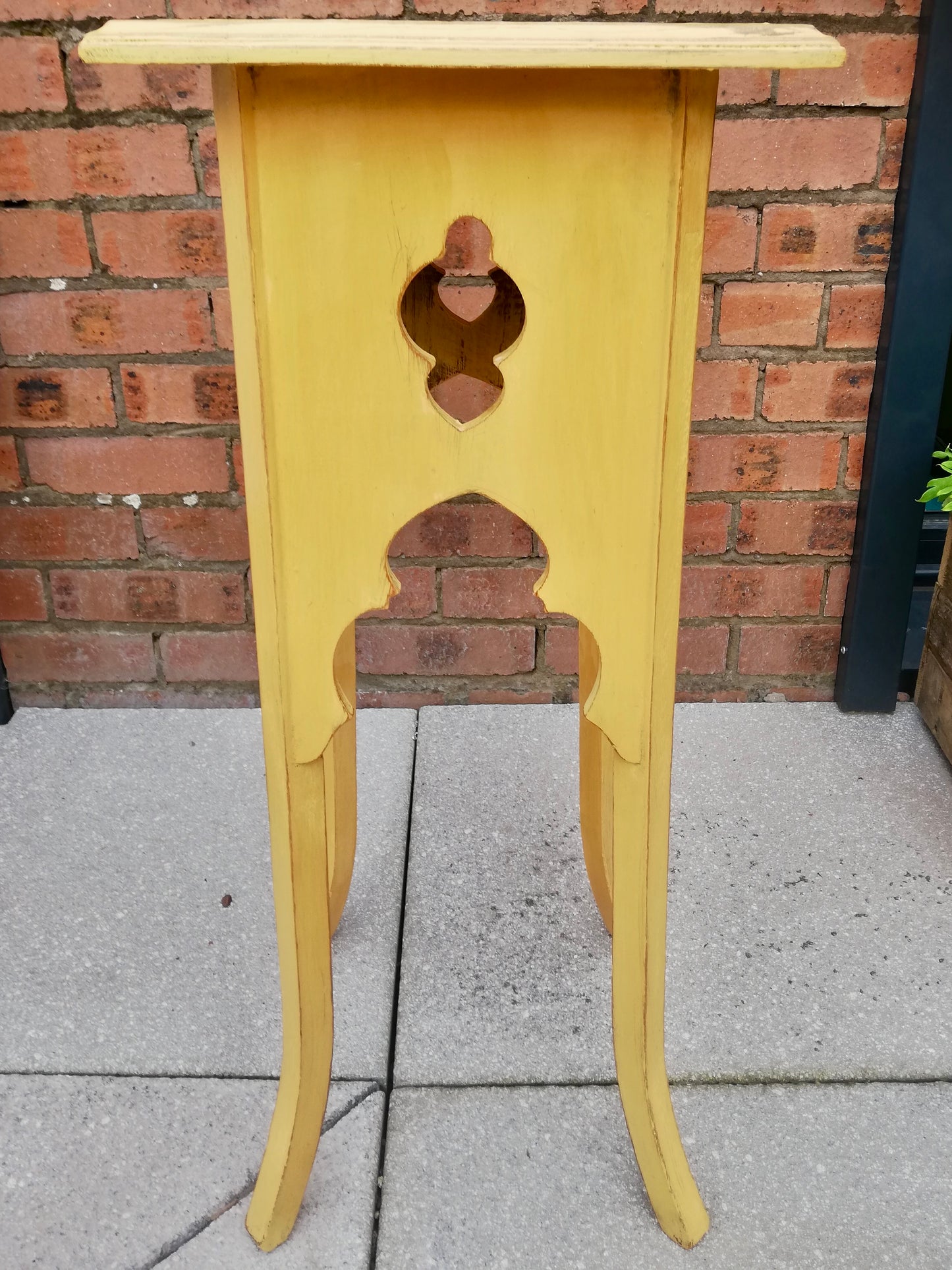 Wooden Plant Stand painted in sunny Annie Sloan Arles