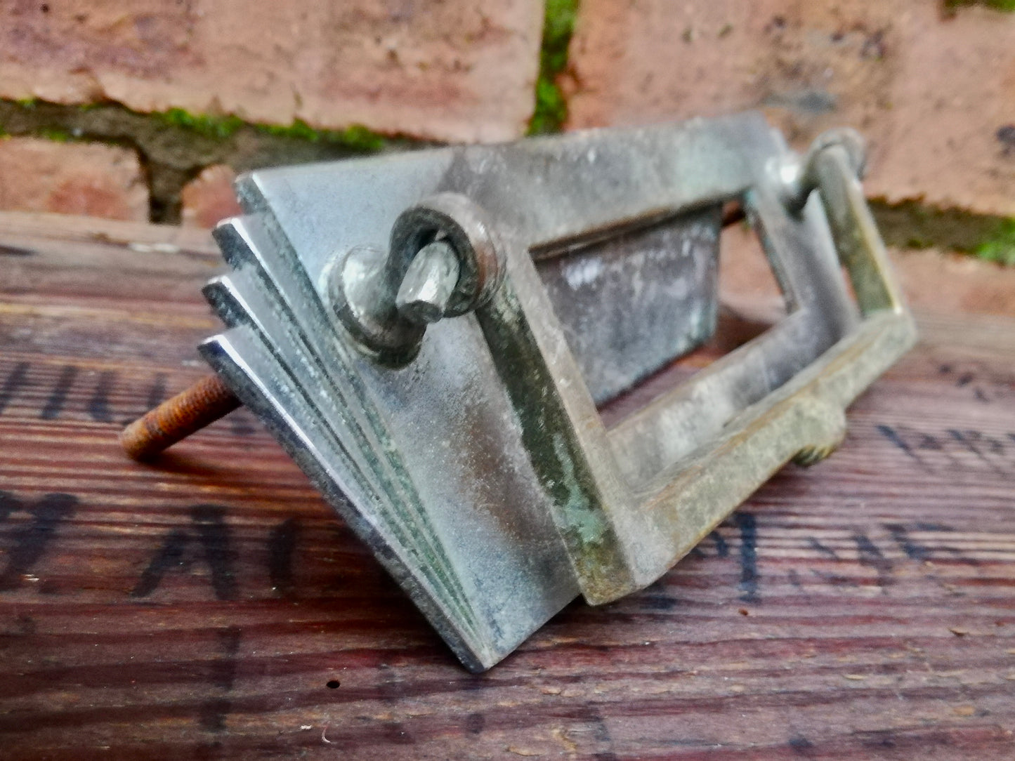 Vintage Art Deco door letterbox