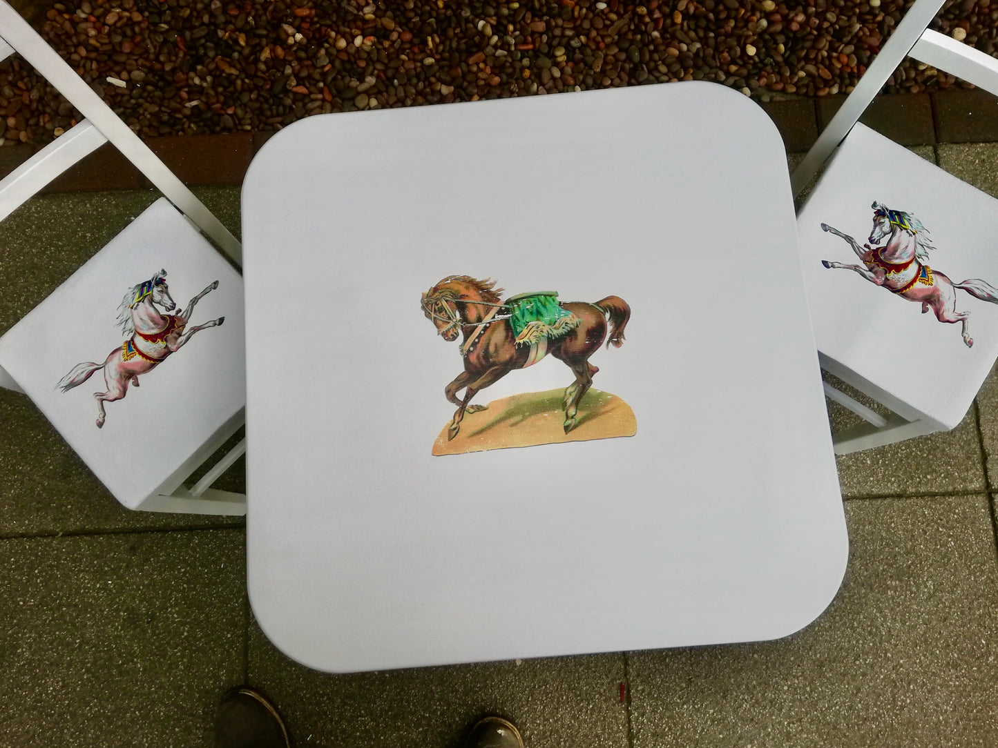 Painted vintage children's school desks, chairs or sets you choose design and colours