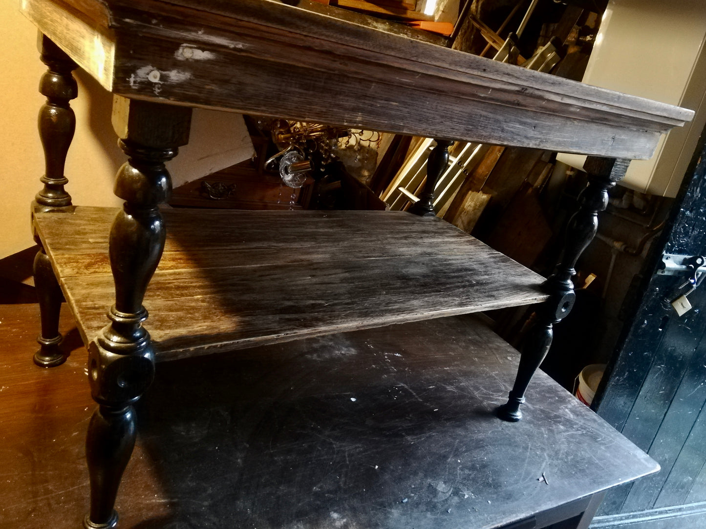 Vintage side table/console table available for painting.... price includes painting