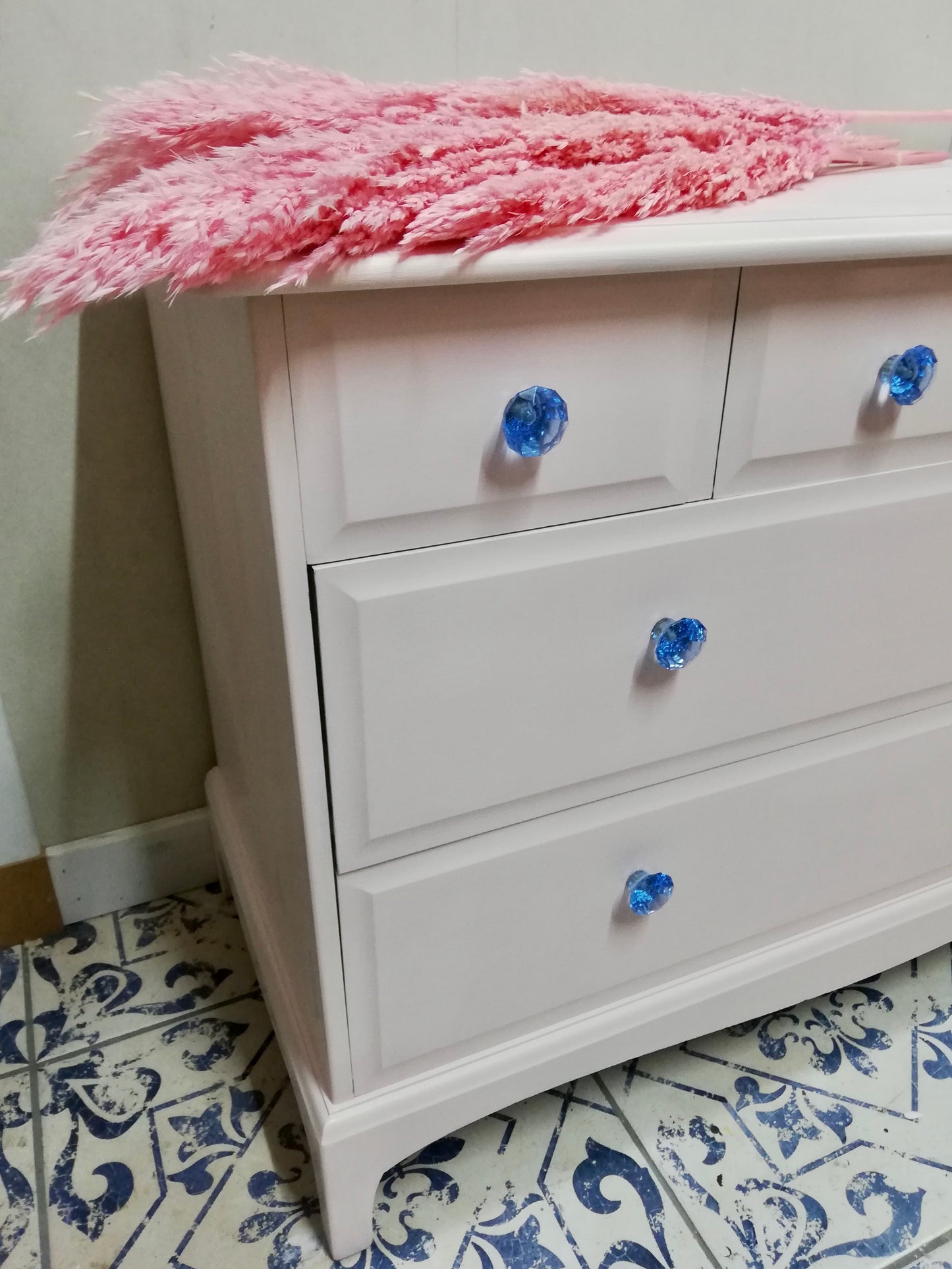 Commission for Fiona painted vintage chest of drawers