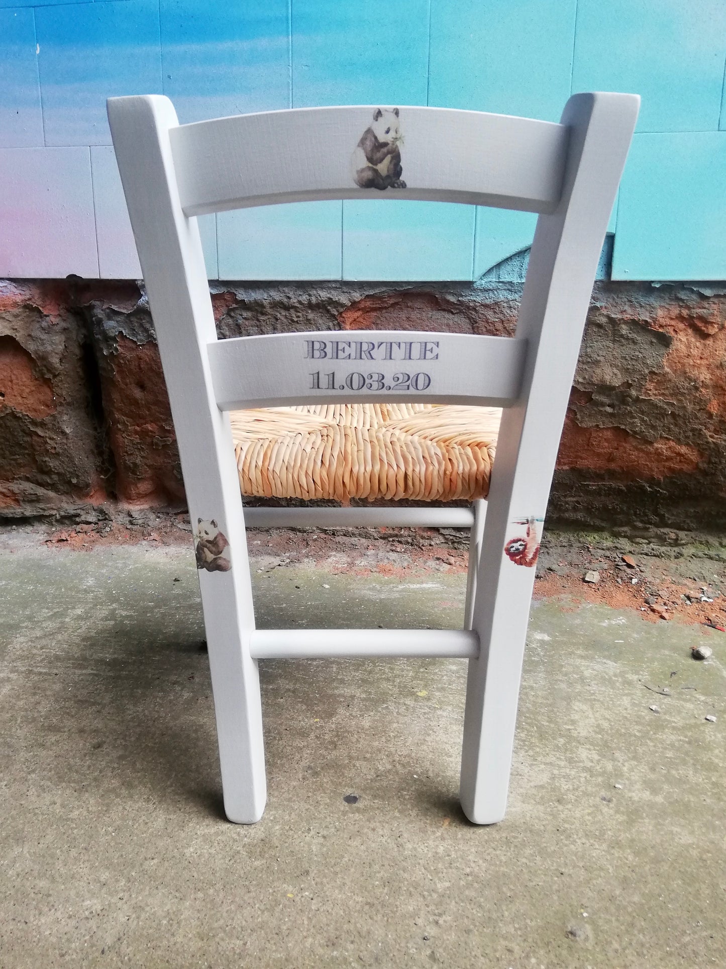 Commission for Bertie - personalised children's chair