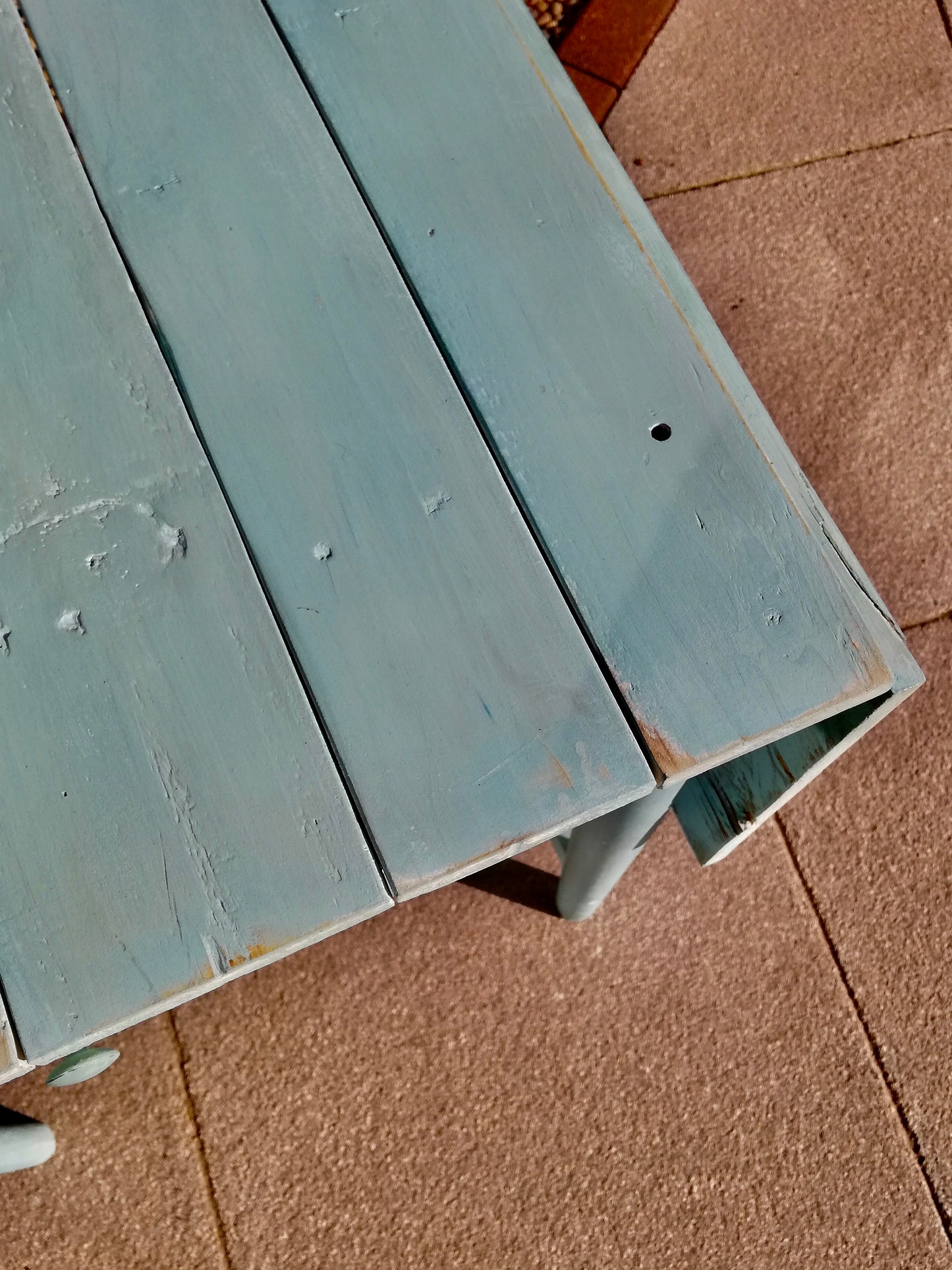 Vintage drop-leaf in Milk Paint by Fusion Amalfi Coast