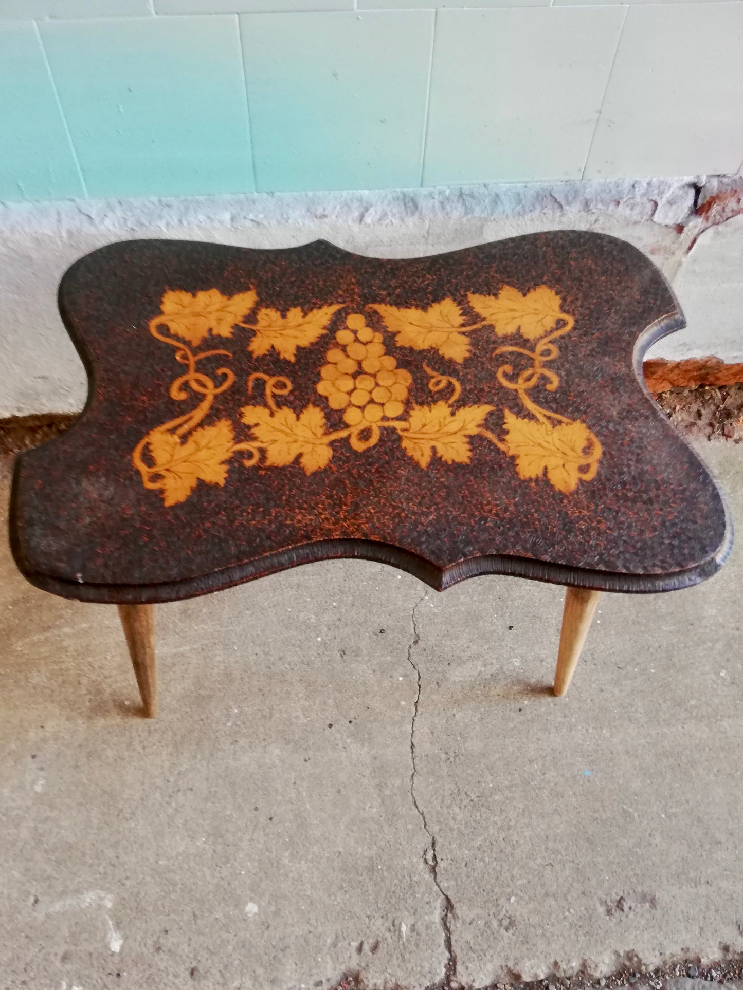 Vintage Poker Work Coffee Table