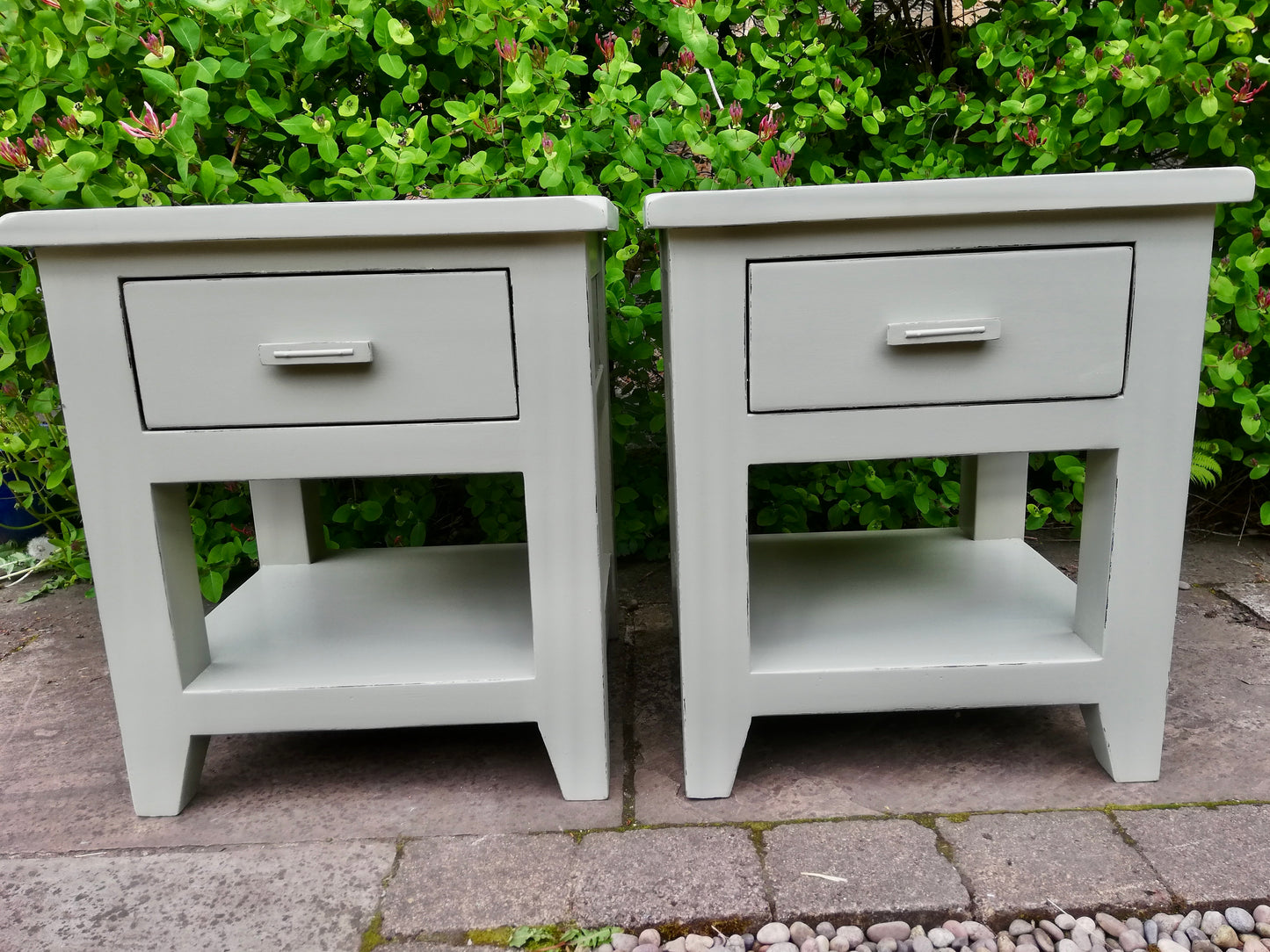 Reserved for Stevie Pair of solid bedside cabinets