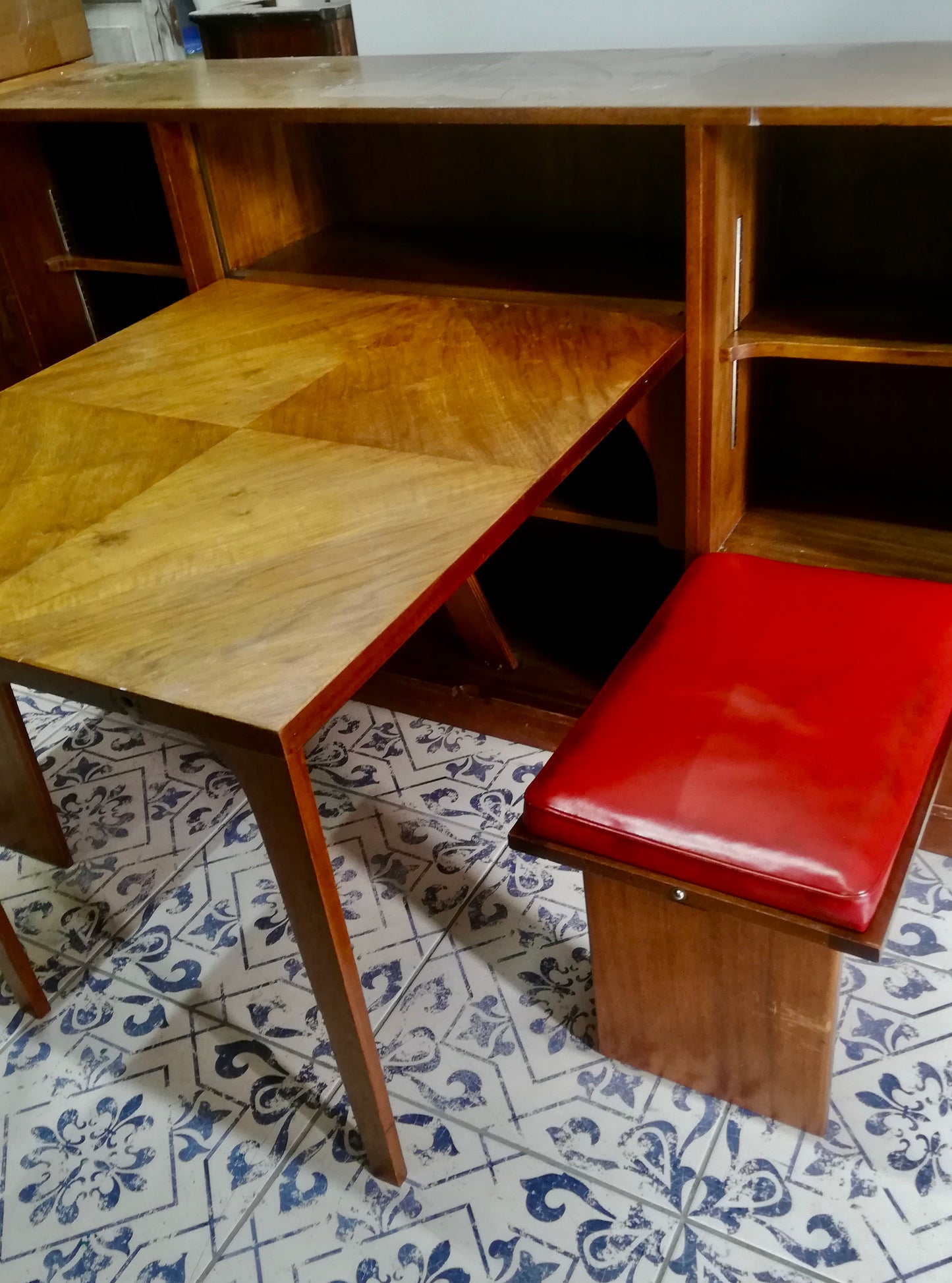 Super cool Vintage sideboard that folds out into table and chairs