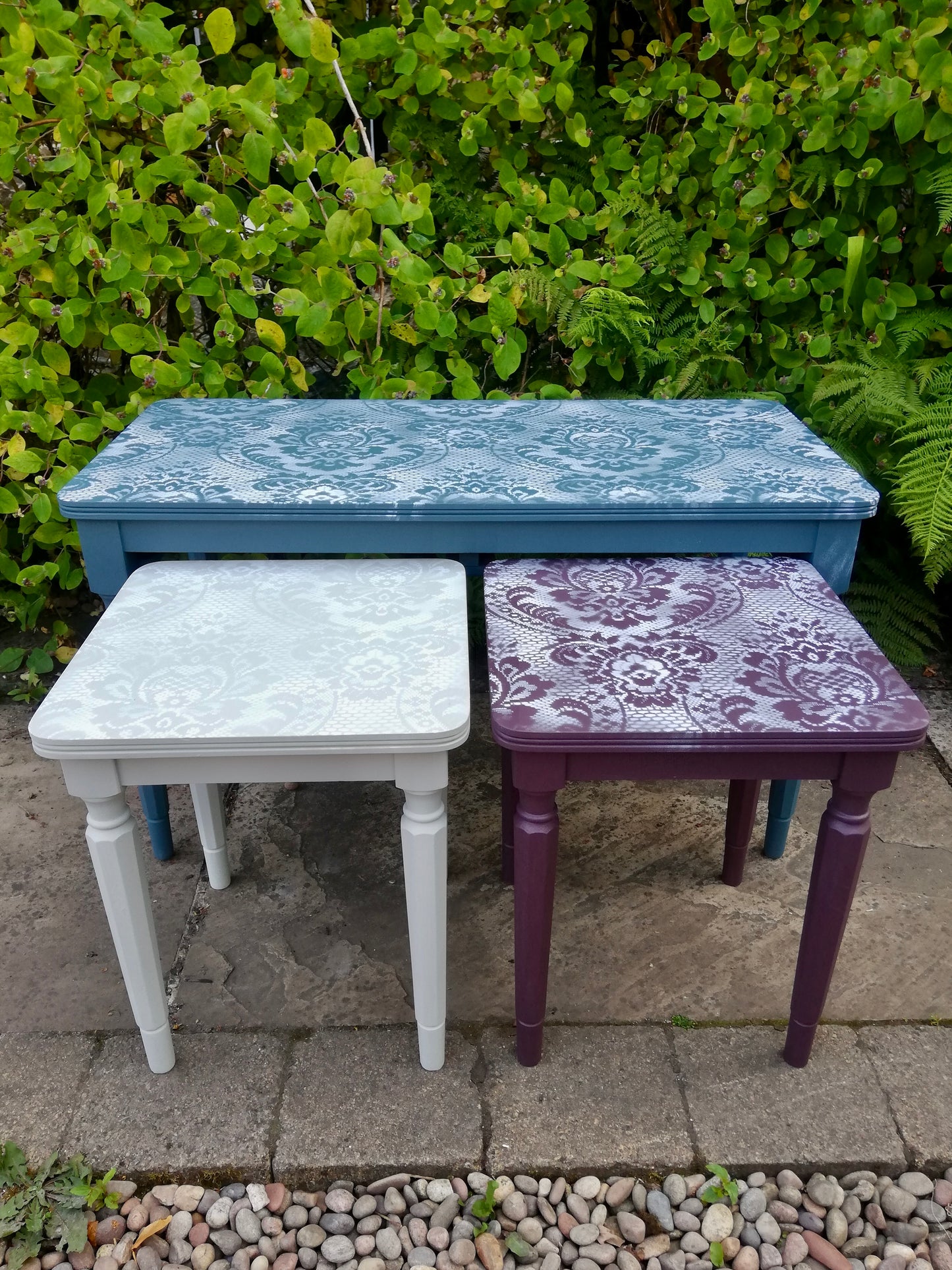 Vintage nest of tables reserved for Tom