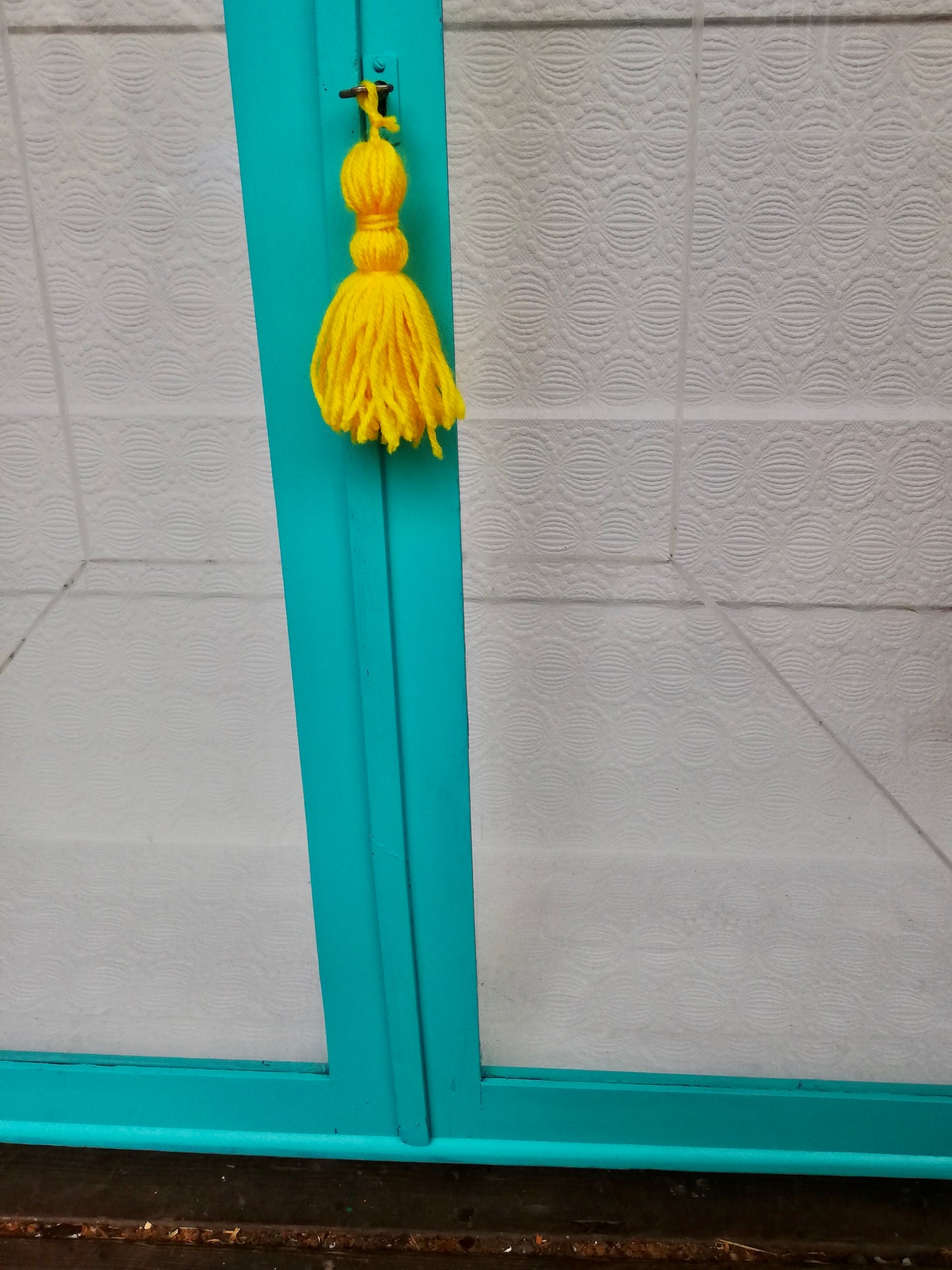 Painted display cabinet in Fusion Mineral Paint Azure