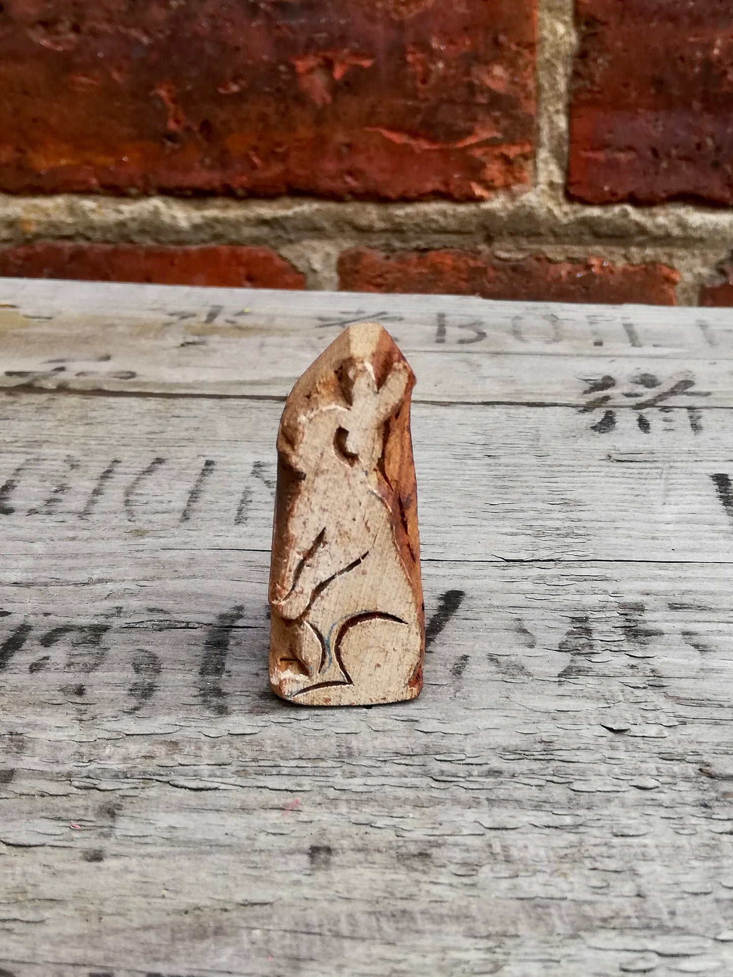 Wooden rabbit stamps