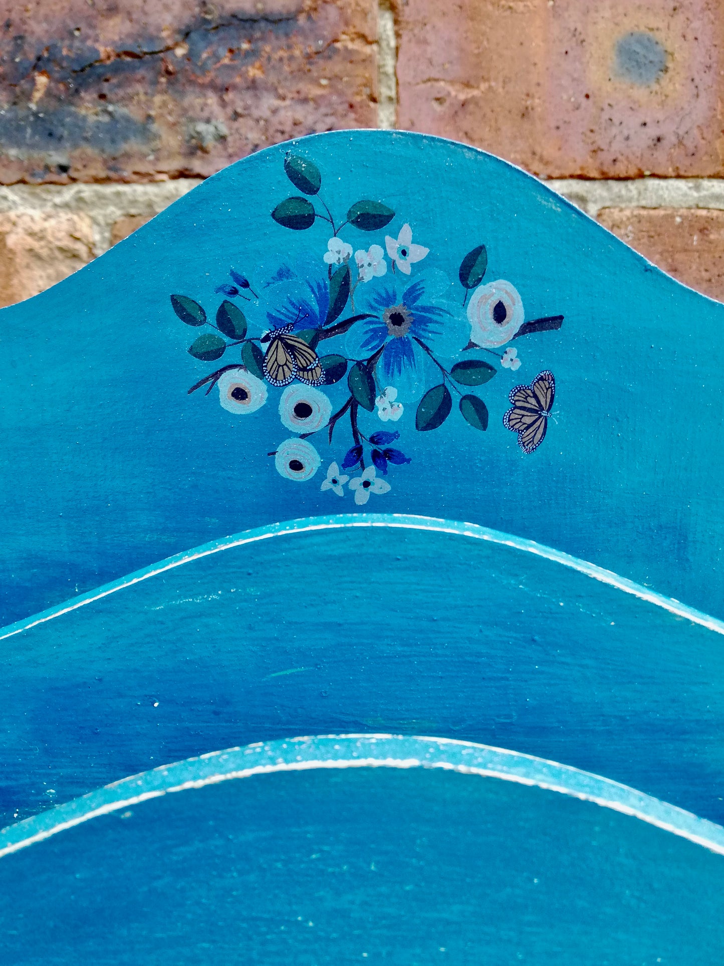 Vintage painted letter holder