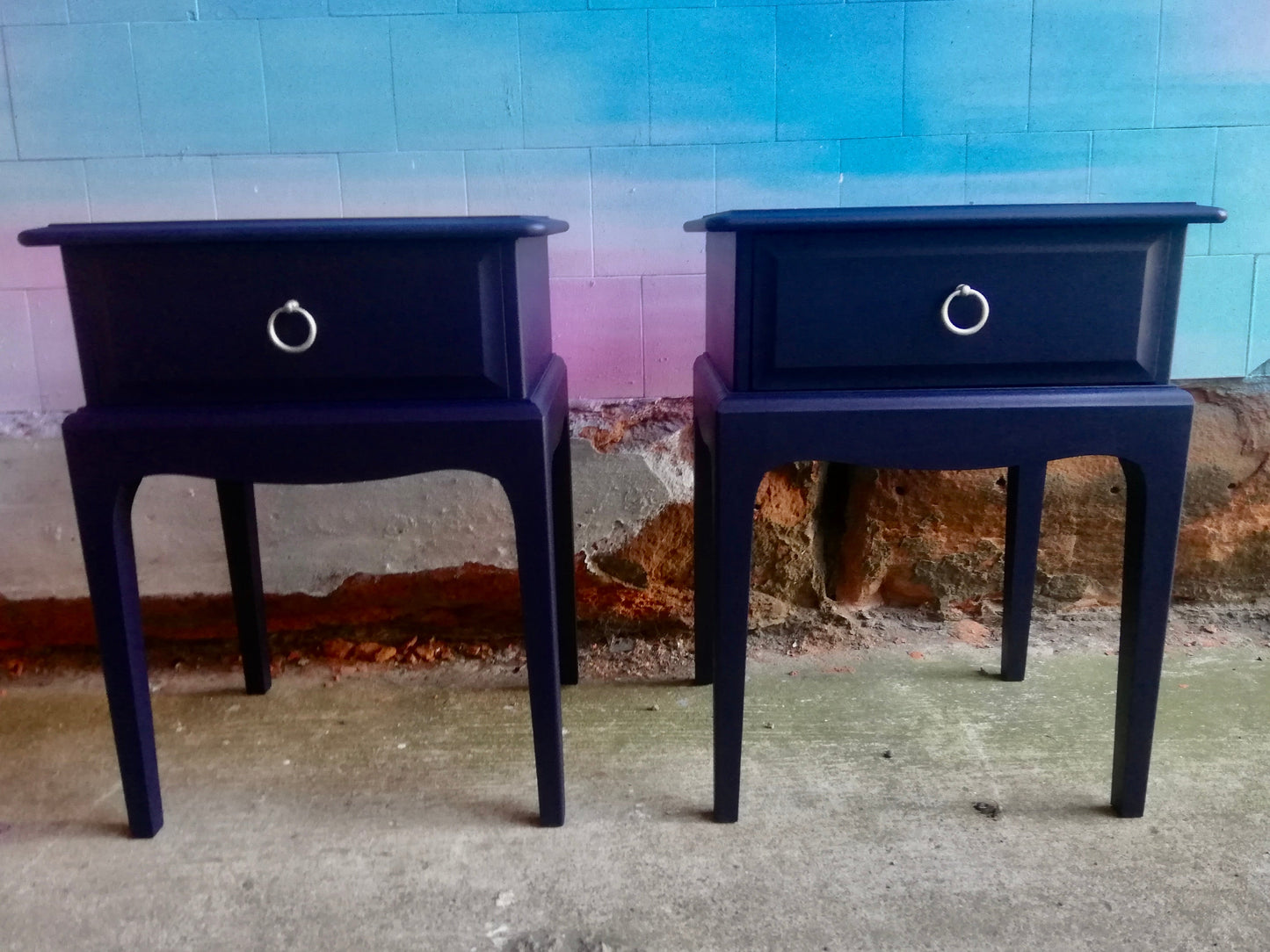 Vintage Stag Minstrel bedside cabinets available for painting to order