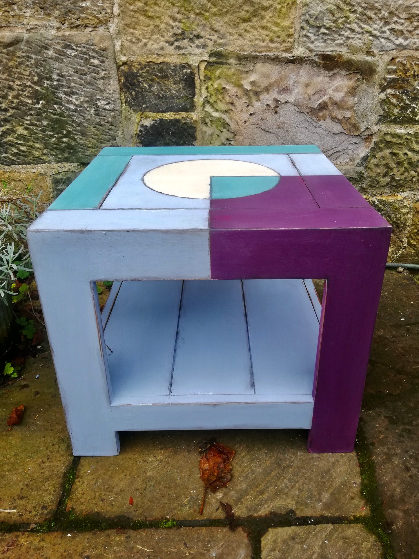 Coffee Table in Annie Sloan geometric