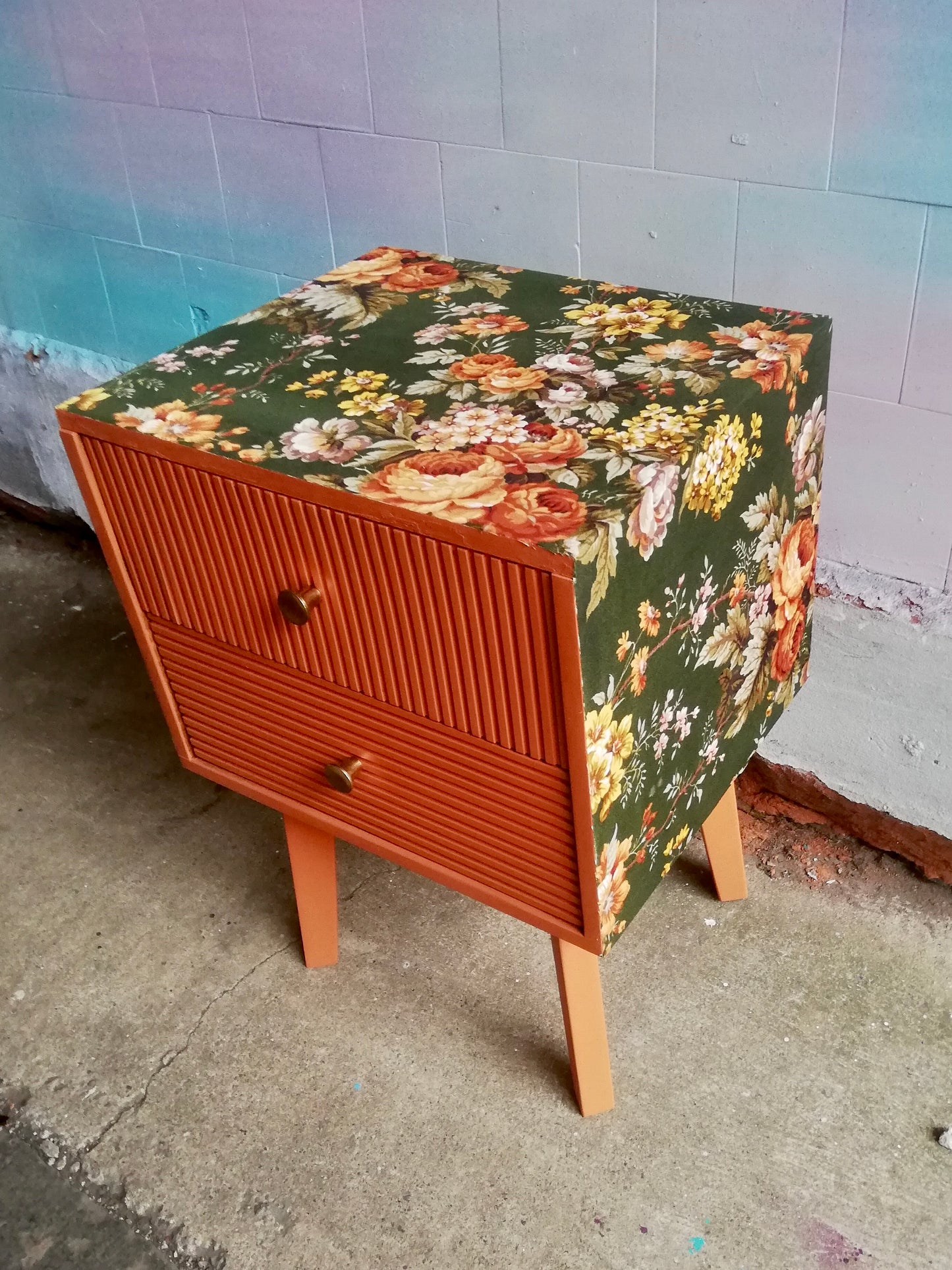 Modern bedside cabinet revamp