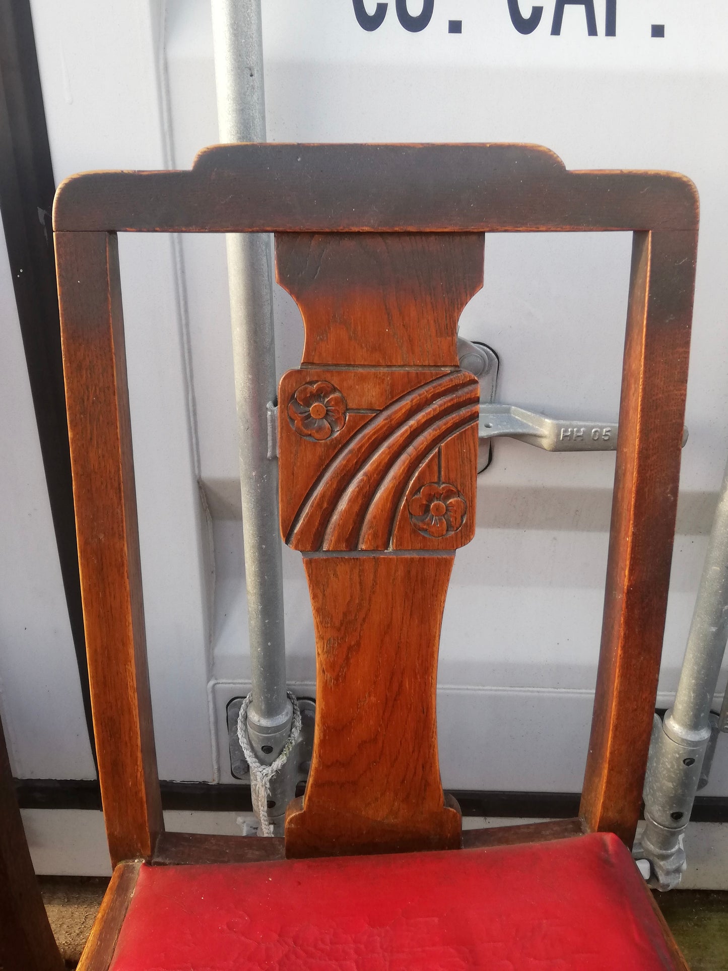 Set of 6 Vintage Art Deco dining chairs available for reupholstery and painting your choice of colour - price includes painting and upholstery