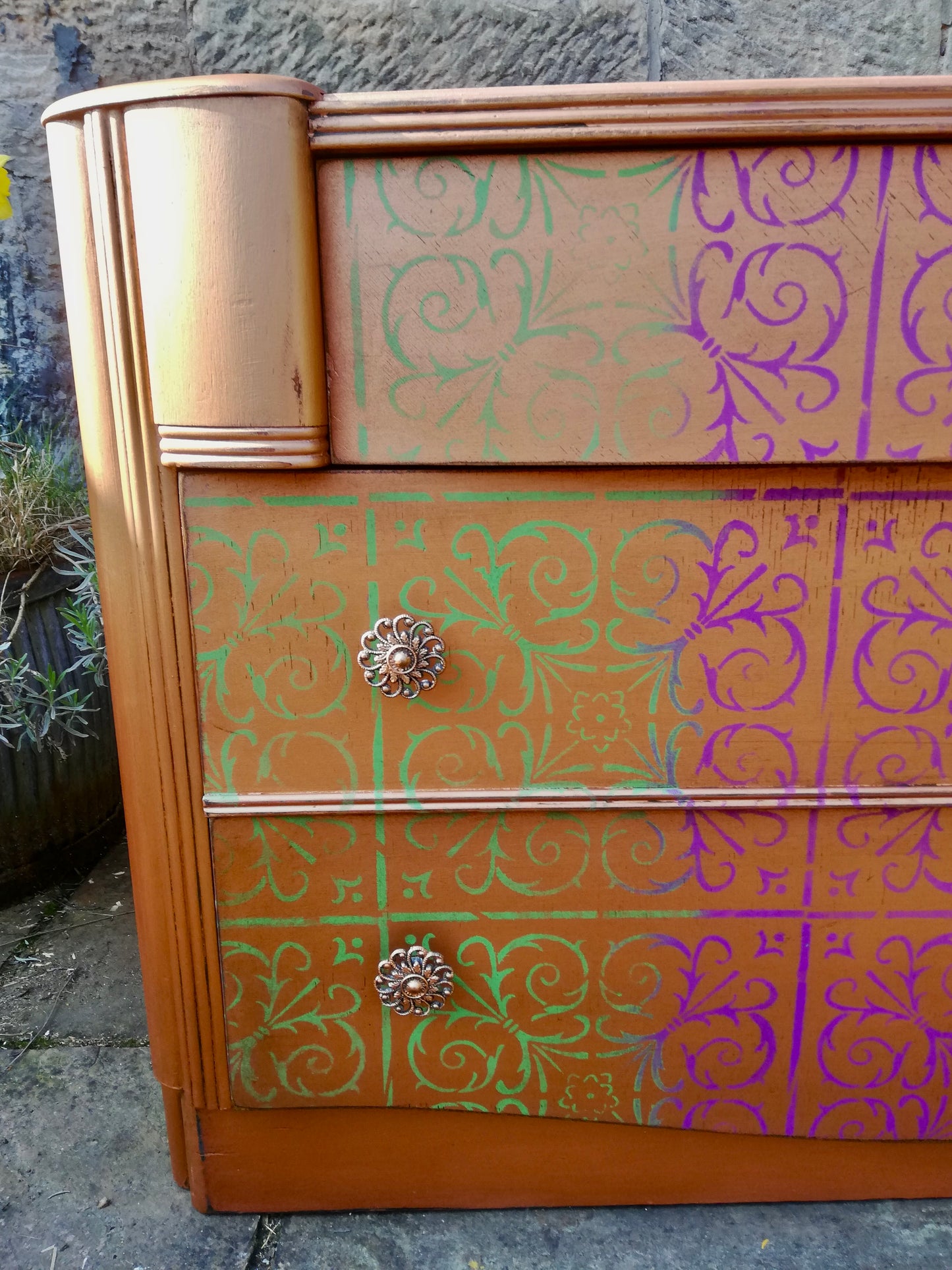 Reserved for Louise - Vintage mid century chest of drawers / dressing table