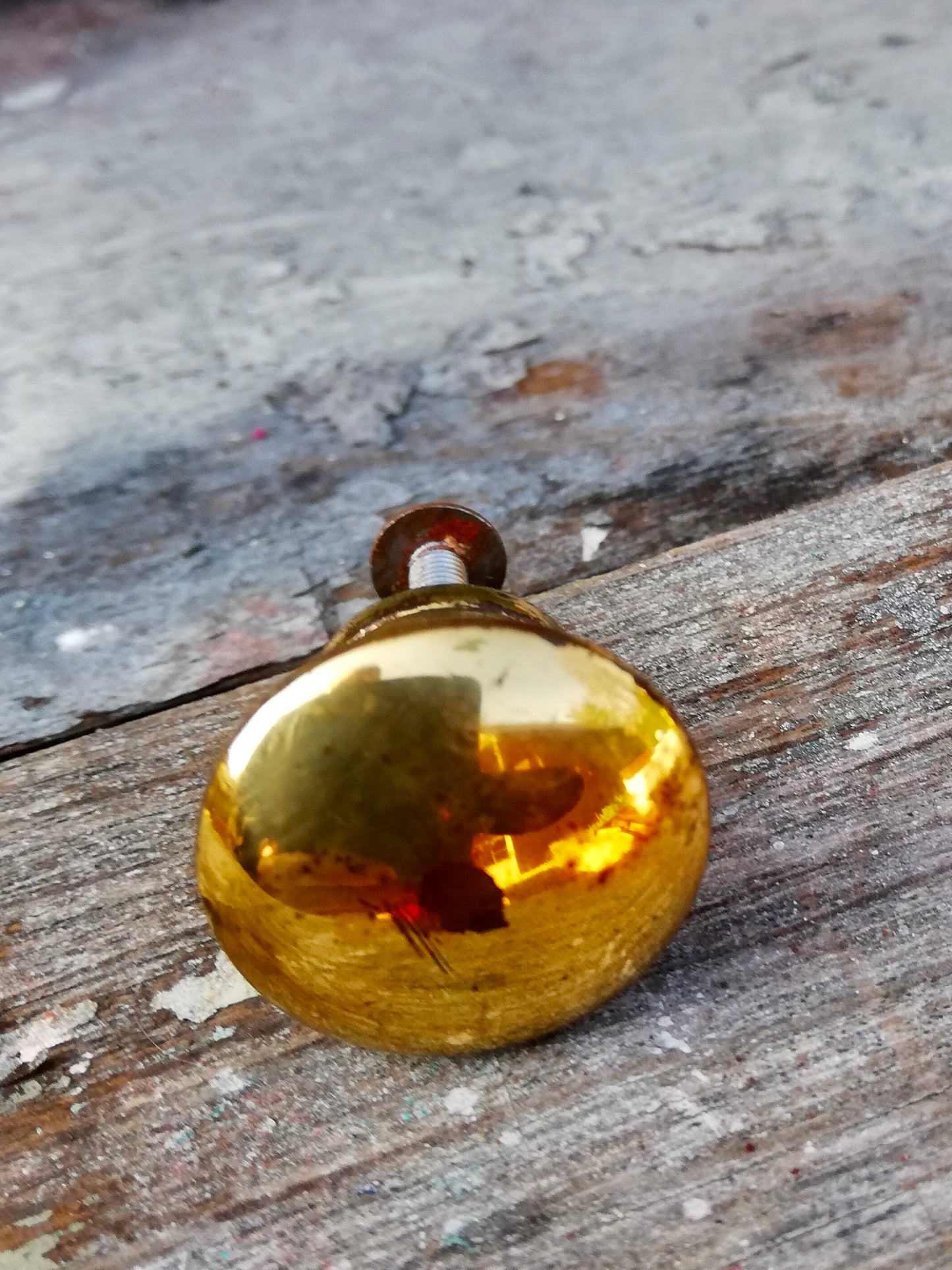 Round brass Vintage furniture handles