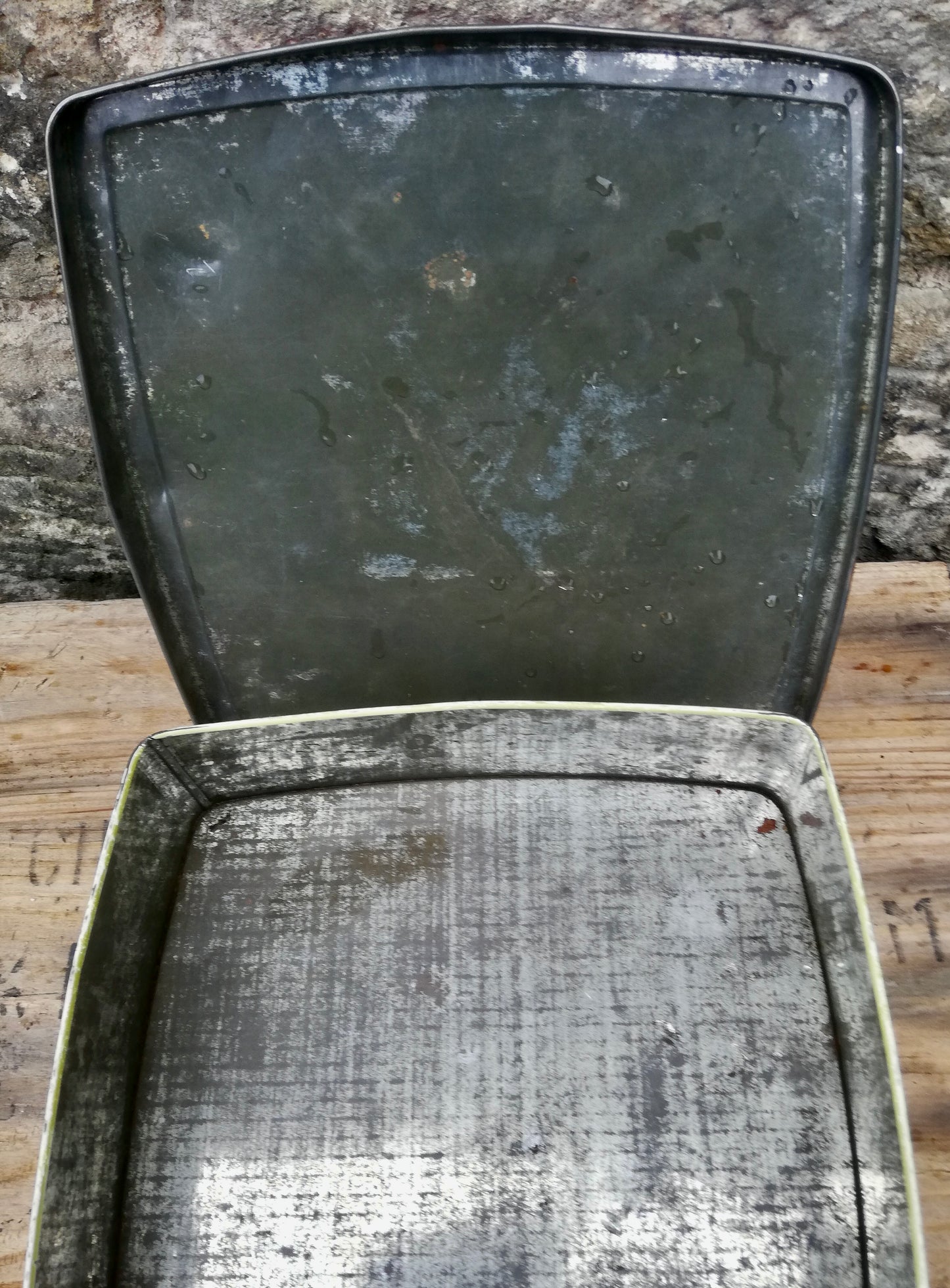 Vintage metal tin