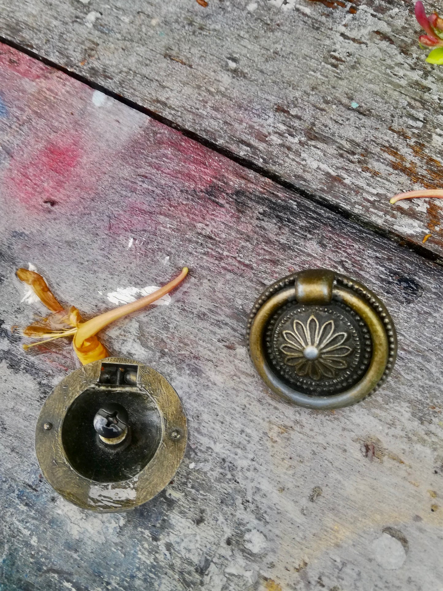 Brass furniture handle