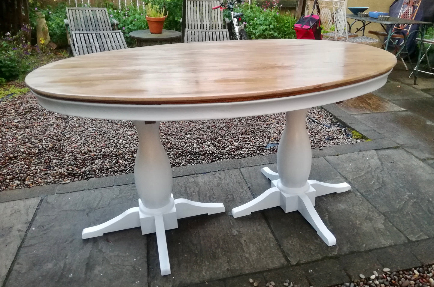 Commission for Kate refurbished dining table and 6 chairs