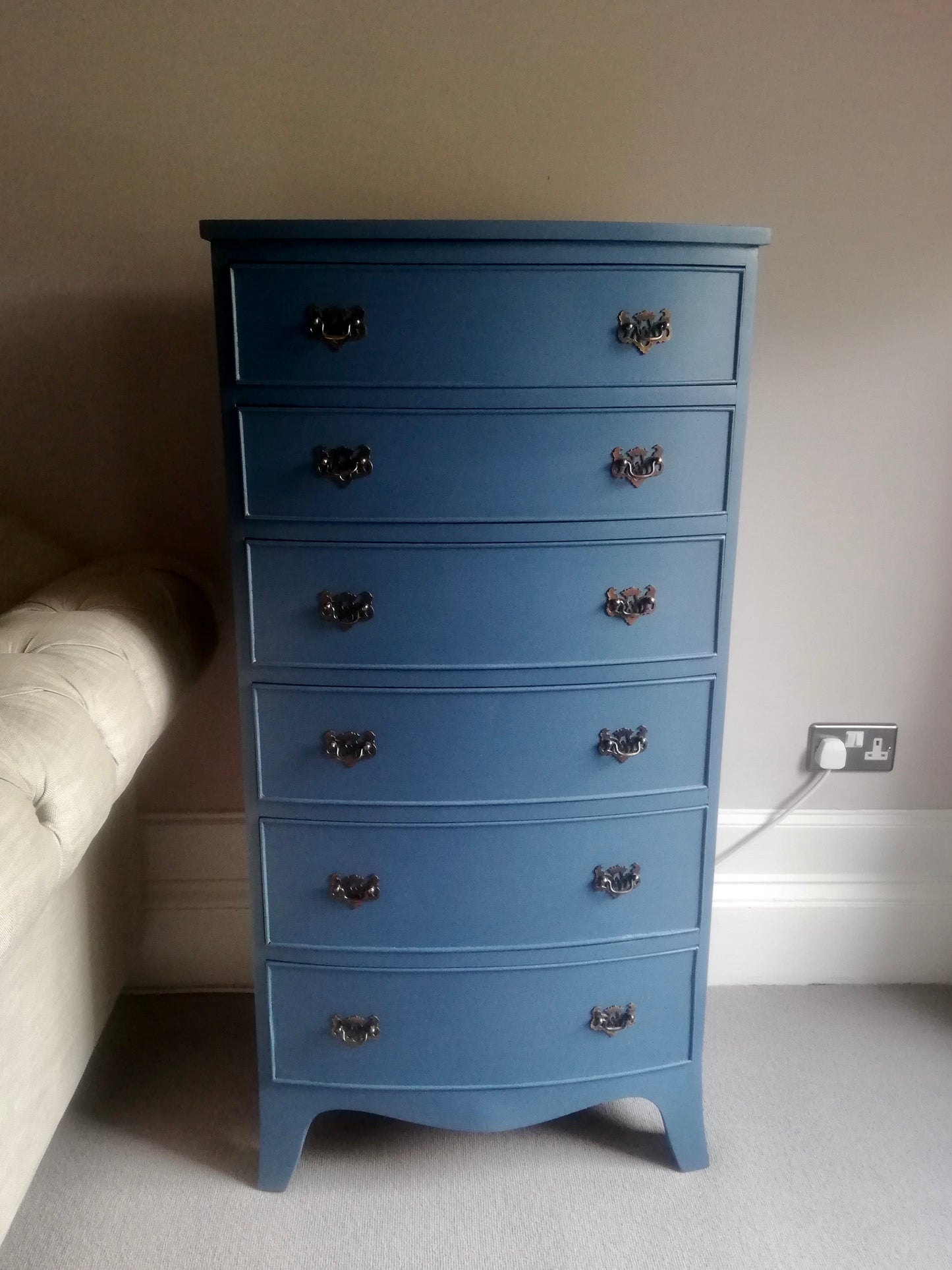 Commission for Nicola painted bureau and chest