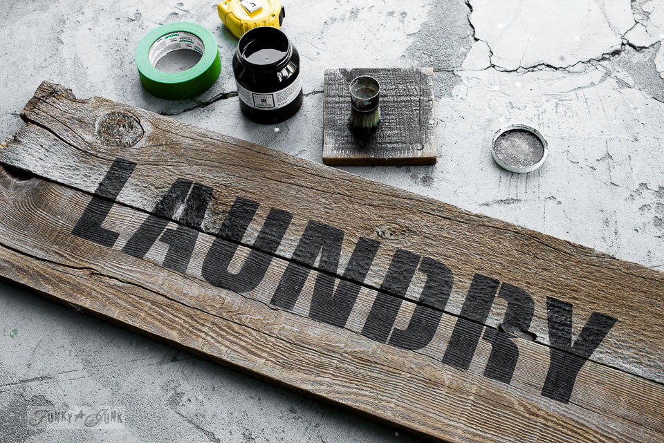 Funky Junk Furniture Stencil Laundry