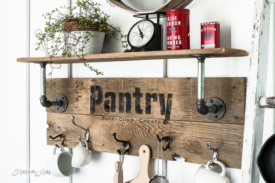 Funky Junk Furniture Stencil Pantry