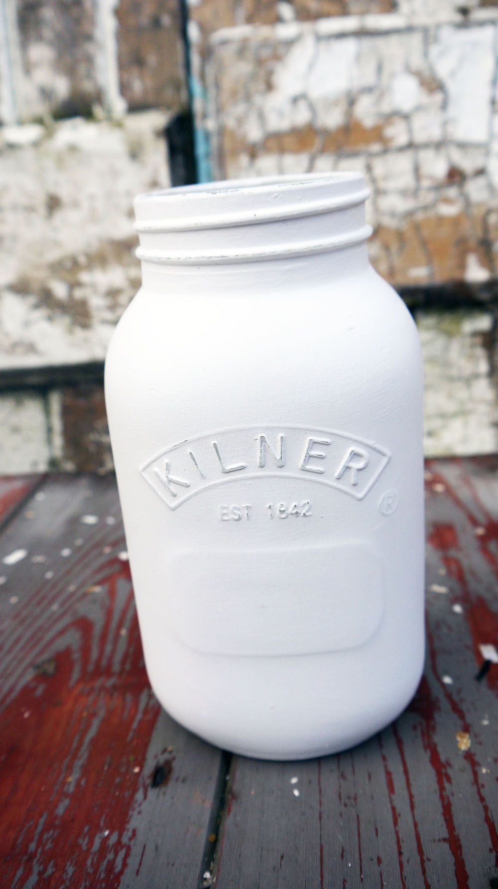 Painted Kilner Mason Jar - painted to order you choose your colours